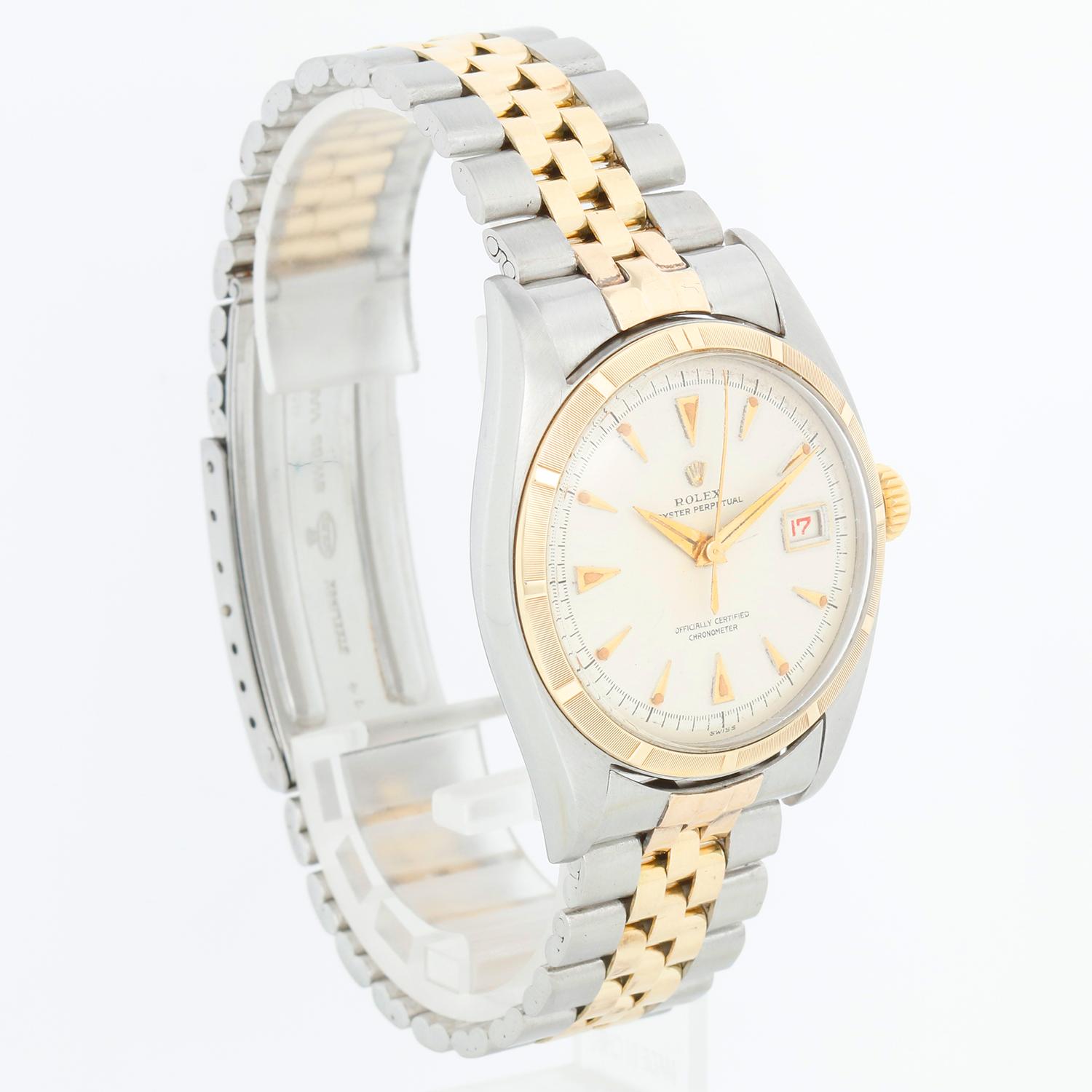 Rolex Vintage Oyster Perpetual Ovetone Orologio da Uomo 6105 in vendita 3
