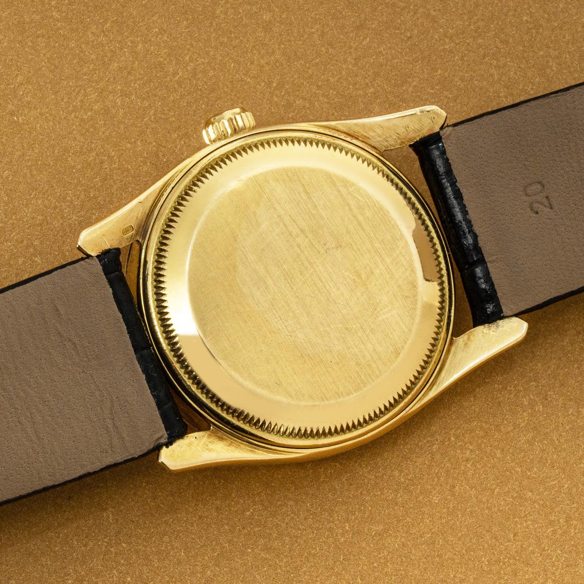 Rolex Vintage Oyster Perpetual Gelbgold 6593 im Angebot 3