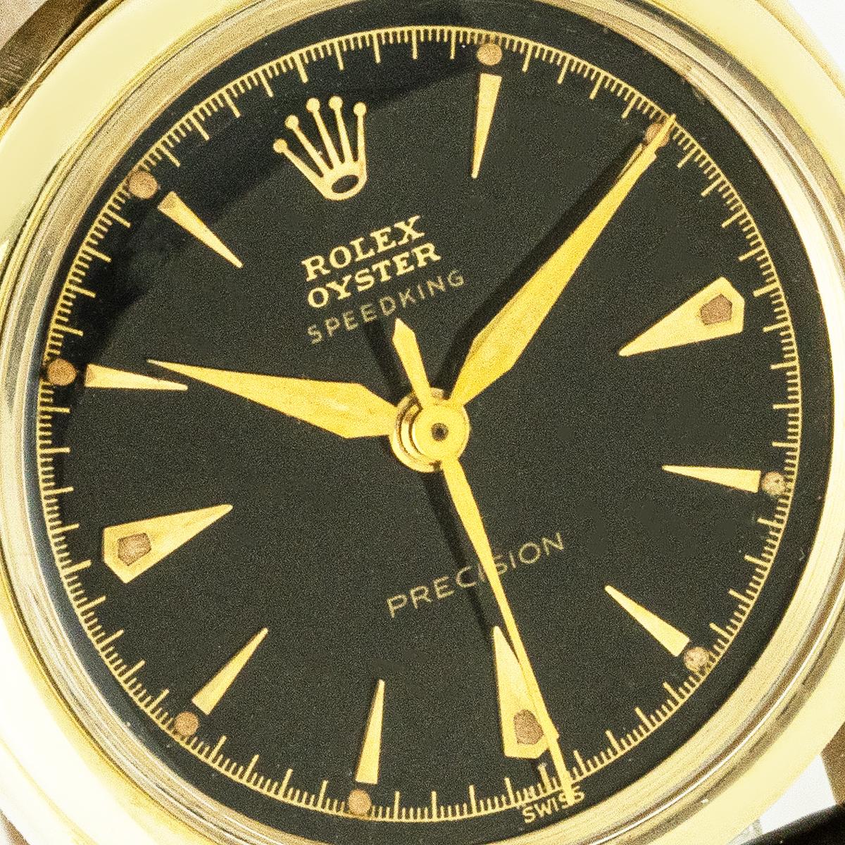 Rolex Vintage Oyster Speedking Präzision Gold 6020 im Angebot 2