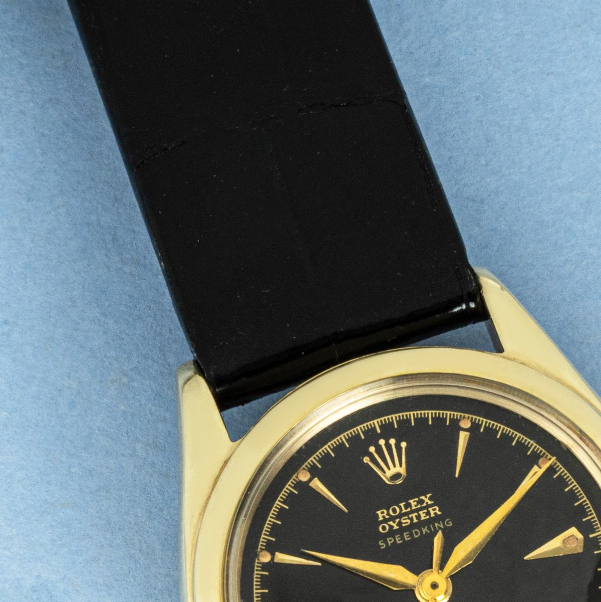 Rolex Vintage Oyster Speedking Präzision Gold 6020 im Angebot 3