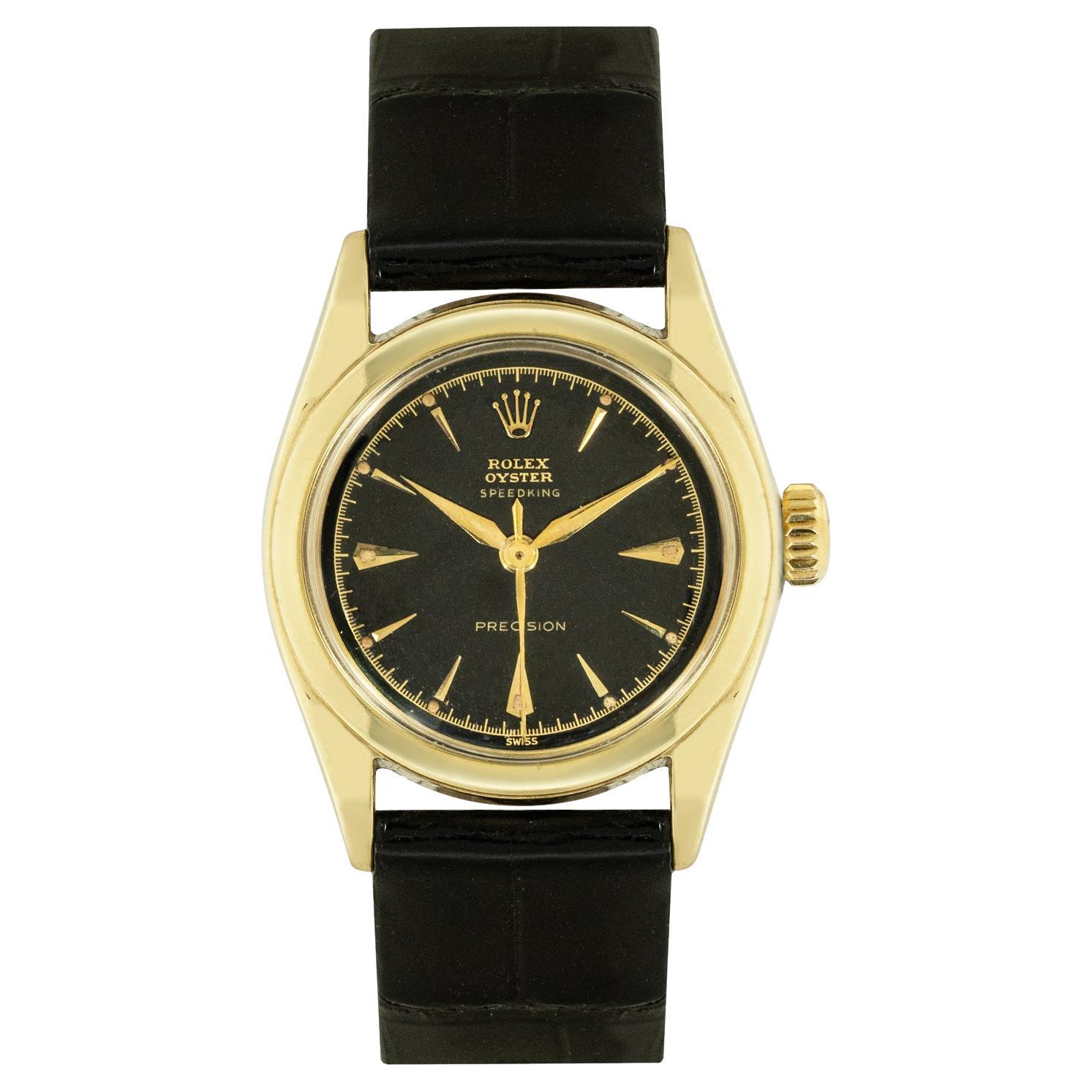 Rolex Vintage Oyster Speedking Präzision Gold 6020 im Angebot