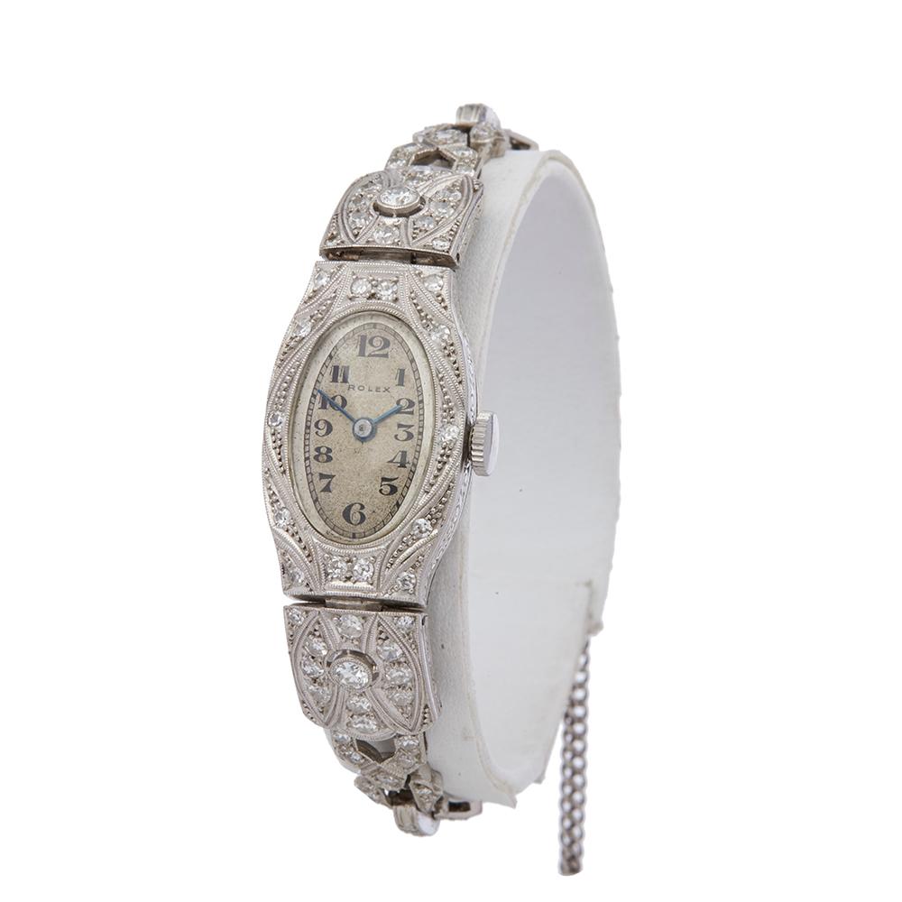 Ref: COM1899
Manufacturer: Rolex
Model: Vintage
Model Ref: N/A
Age: Circa 1940's
Gender: Ladies
Complete With: Box Only
Dial: White Arabic
Glass: Sapphire Crystal
Movement: Mechanical Wind
Water Resistance: Not Recommended for Use in Water
Case: