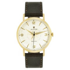 Rolex Vintage Precision 9ct Coin Edged Honeycomb Dial