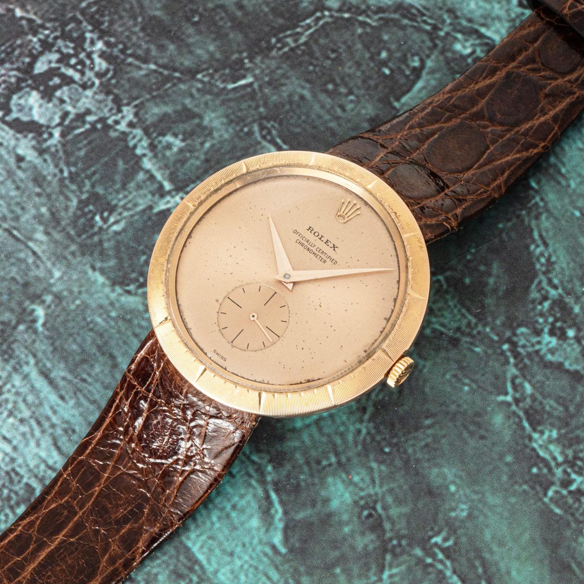Rolex Vintage Precision Rose Gold 9522 For Sale 3