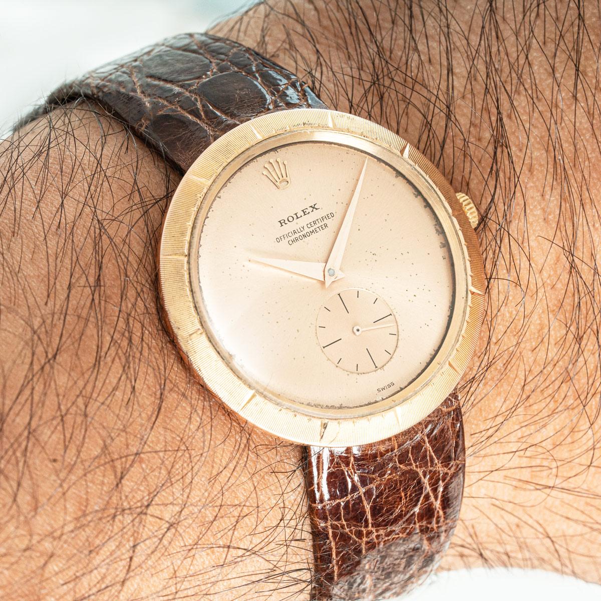 Rolex Vintage Precision Rose Gold 9522 For Sale 4