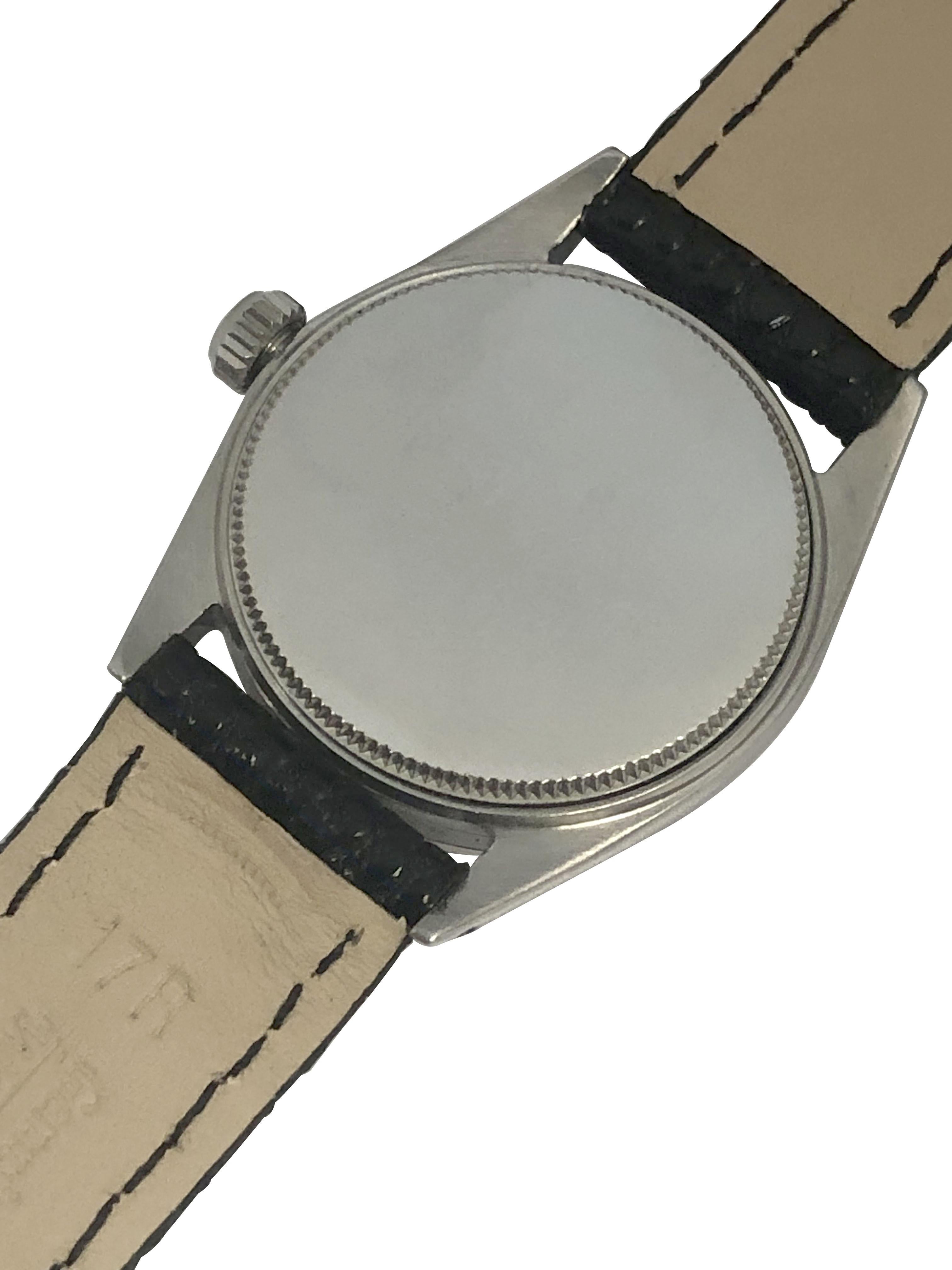Rolex Vintage Precision Steel Mechanical Wrist Watch In Excellent Condition In Chicago, IL