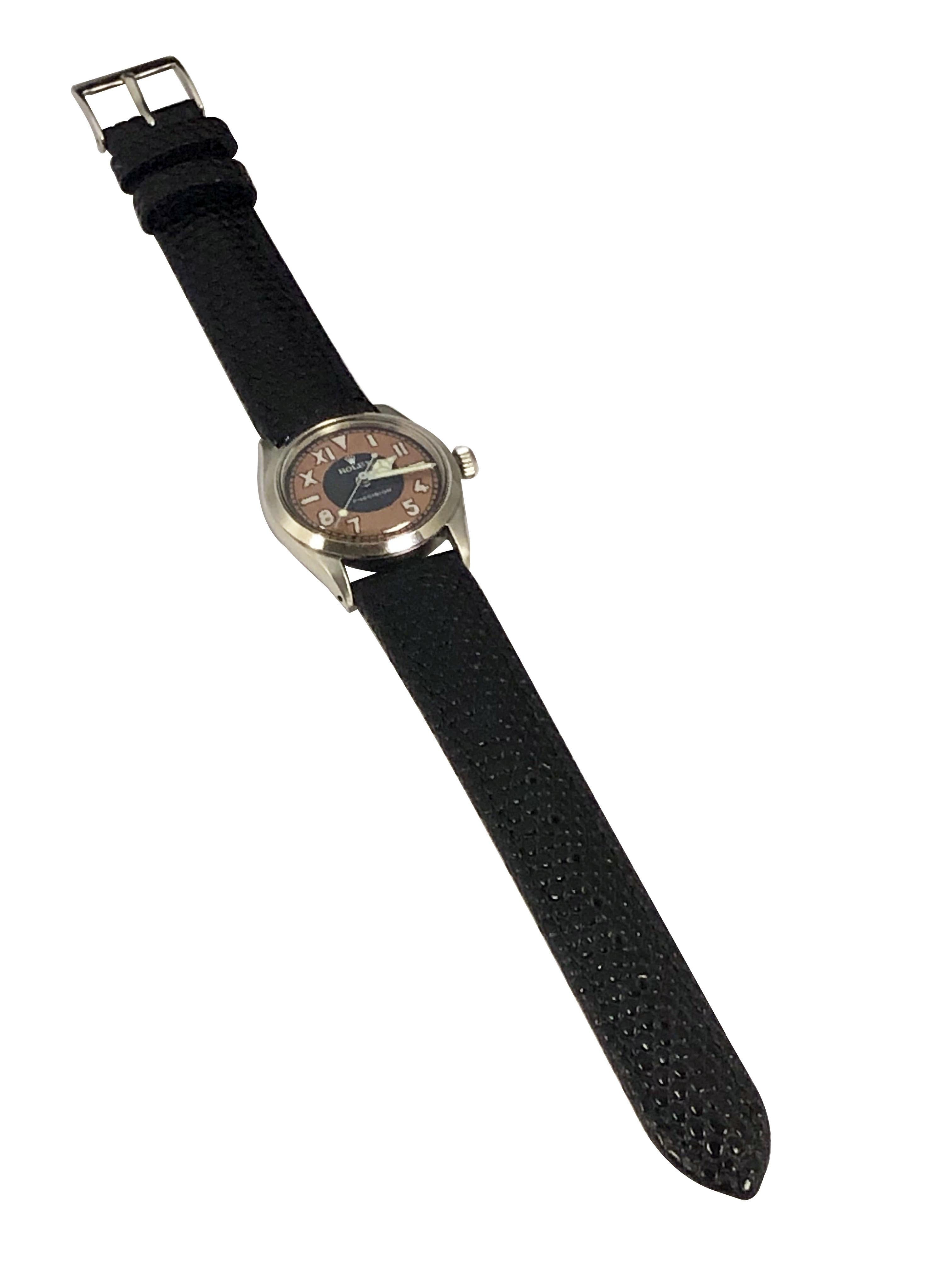 Rolex Vintage Precision Steel Mechanical Wrist Watch 1