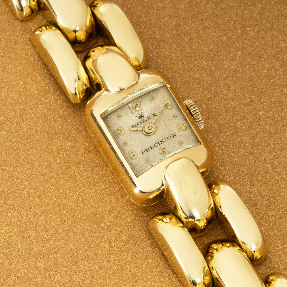 Rolex Vintage Precision Yellow Gold 4613 For Sale 5