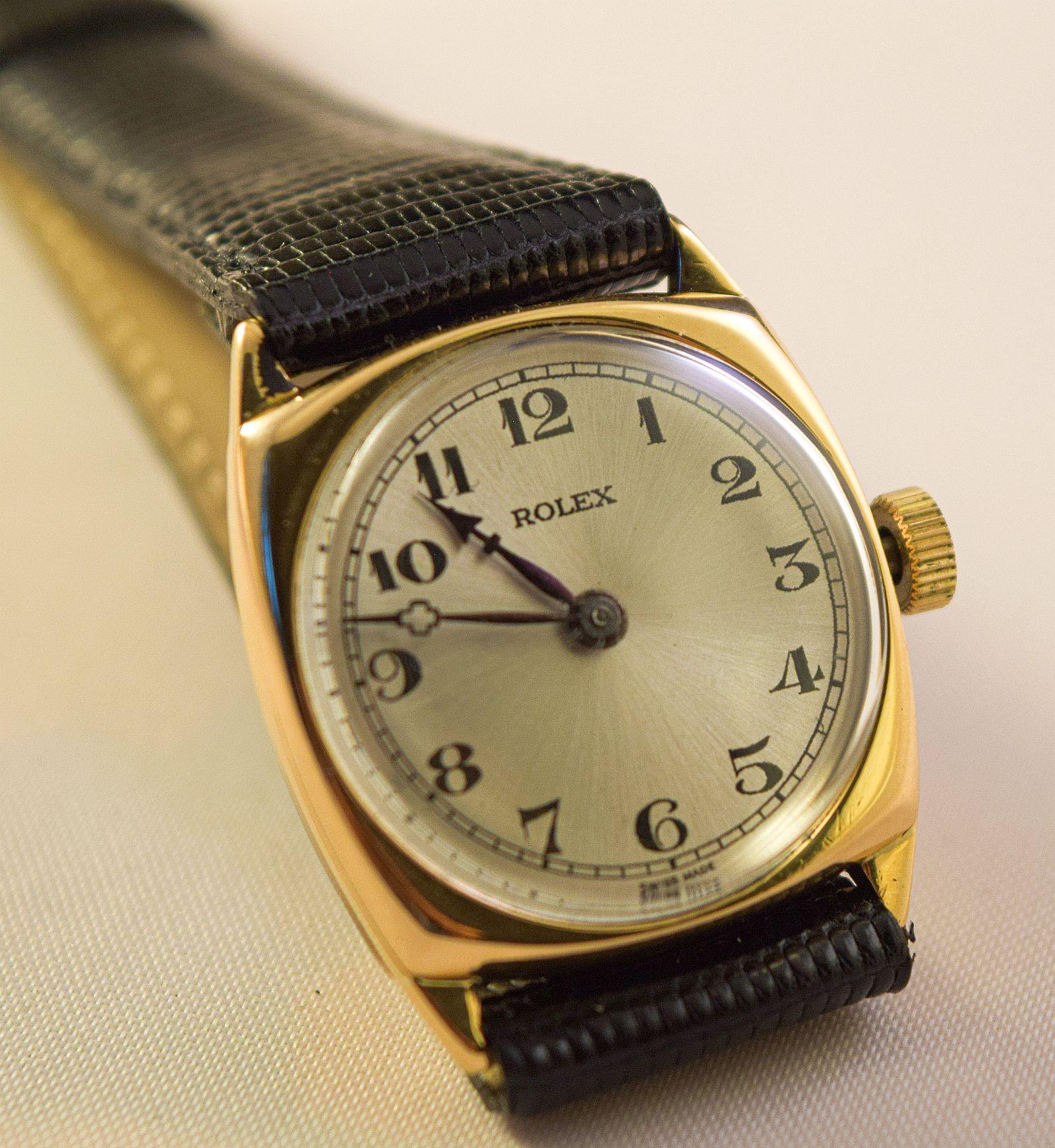 Rolex Vintage rare montre de forme coussin en vente 3