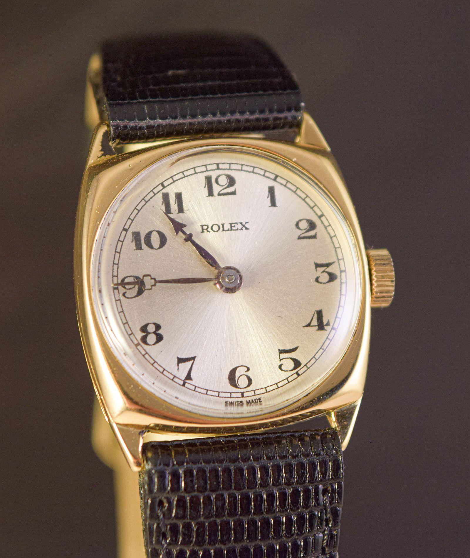 Rolex Vintage rare montre de forme coussin Unisexe en vente