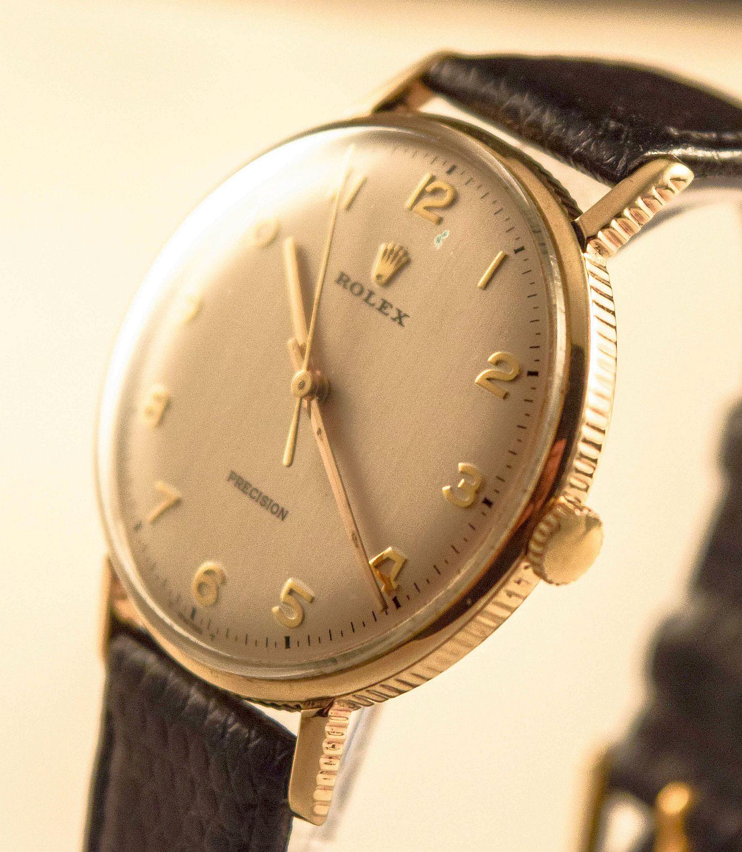 Rolex Coin Edge Vintage Solid gold rare  watch For Sale 13