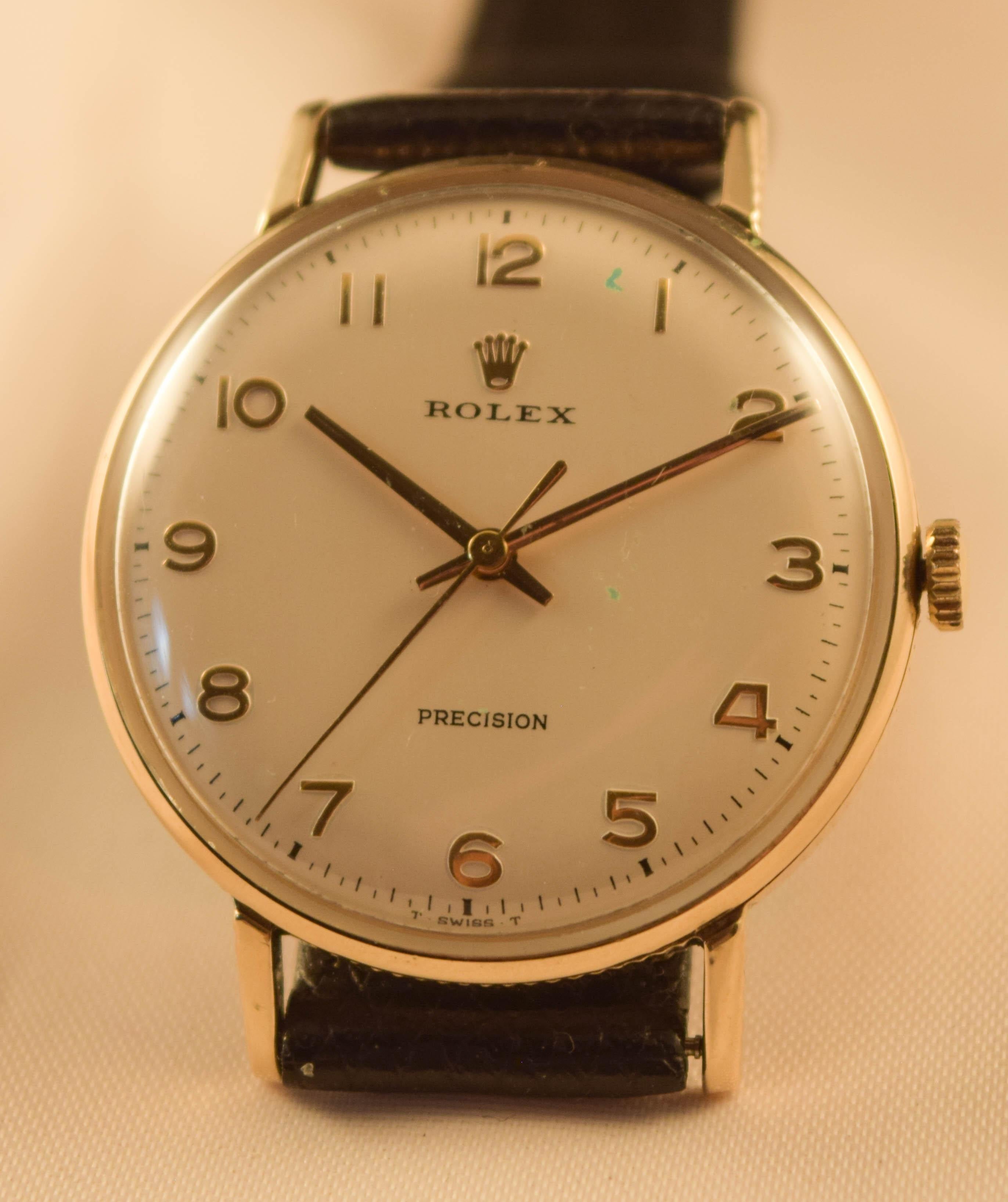 Rolex Coin Edge Vintage Solid gold rare  watch For Sale 8
