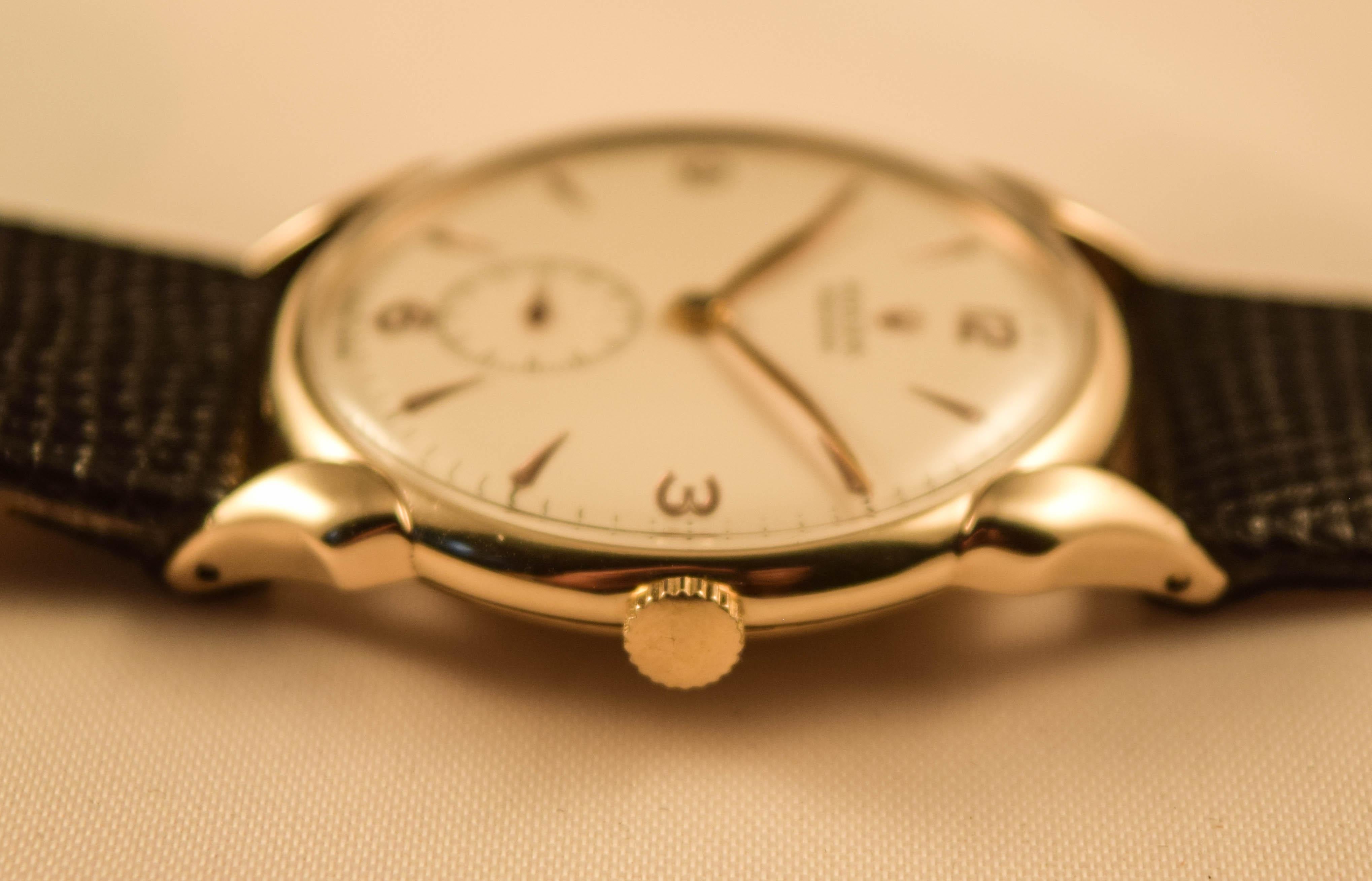Rolex Vintage Solid Gold Scallop Lugs extremely rare For Sale 13