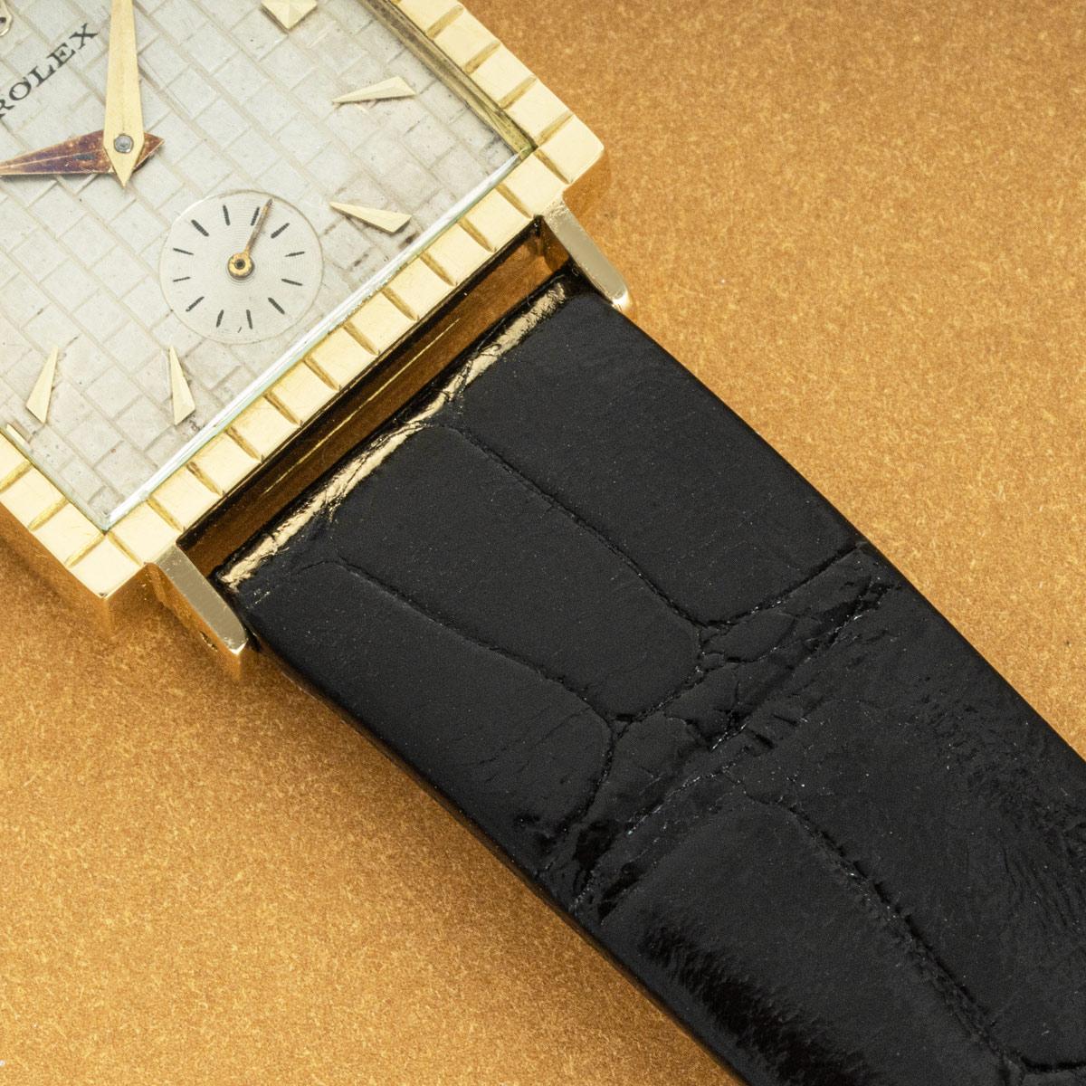 Rolex Vintage Square Precision Yellow Gold 8726 For Sale 1