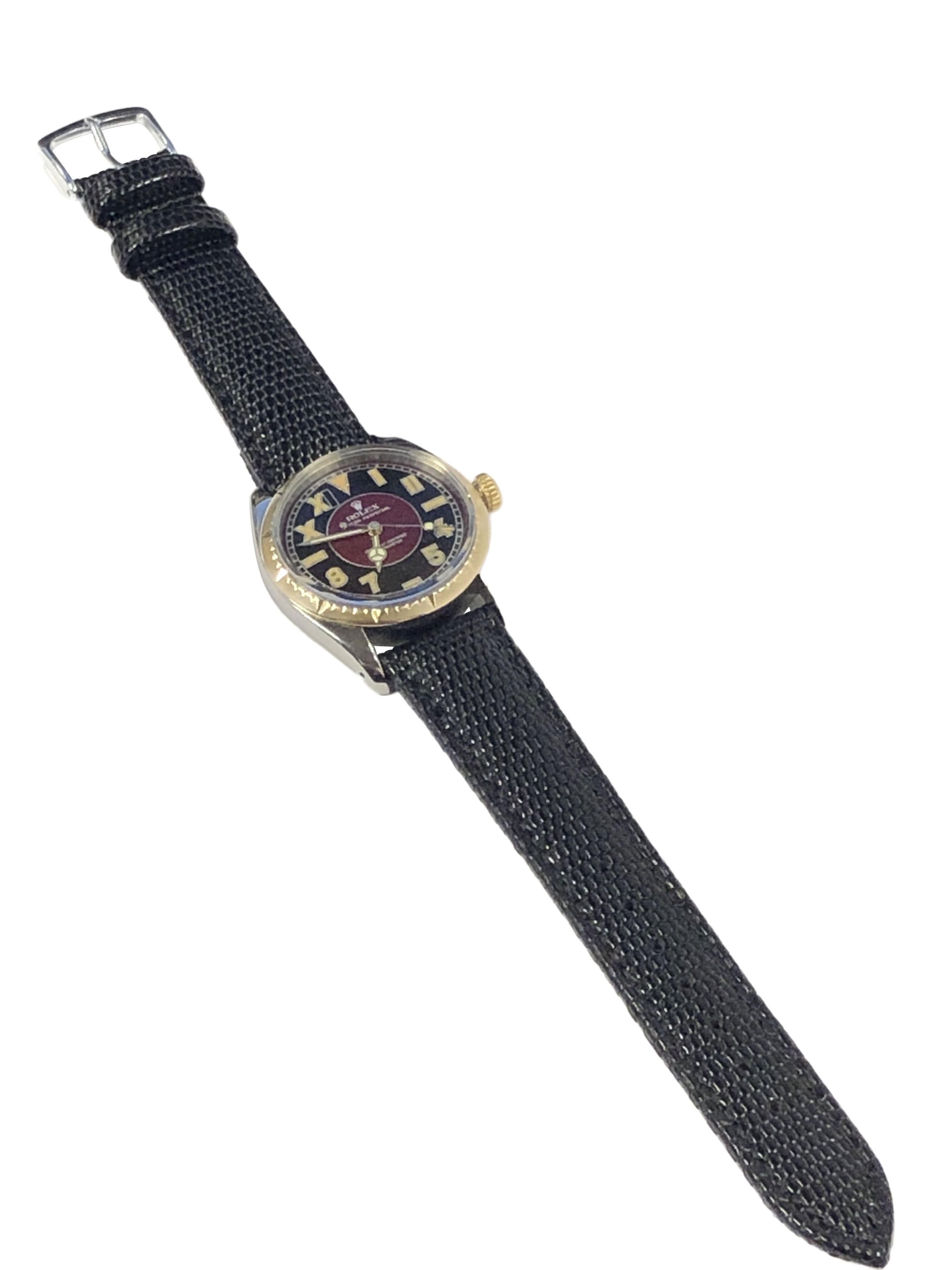 Rolex Vintage Stahl und Gold Ref 6582 Zephyre Lünette Automatik-Armbanduhr im Angebot 1