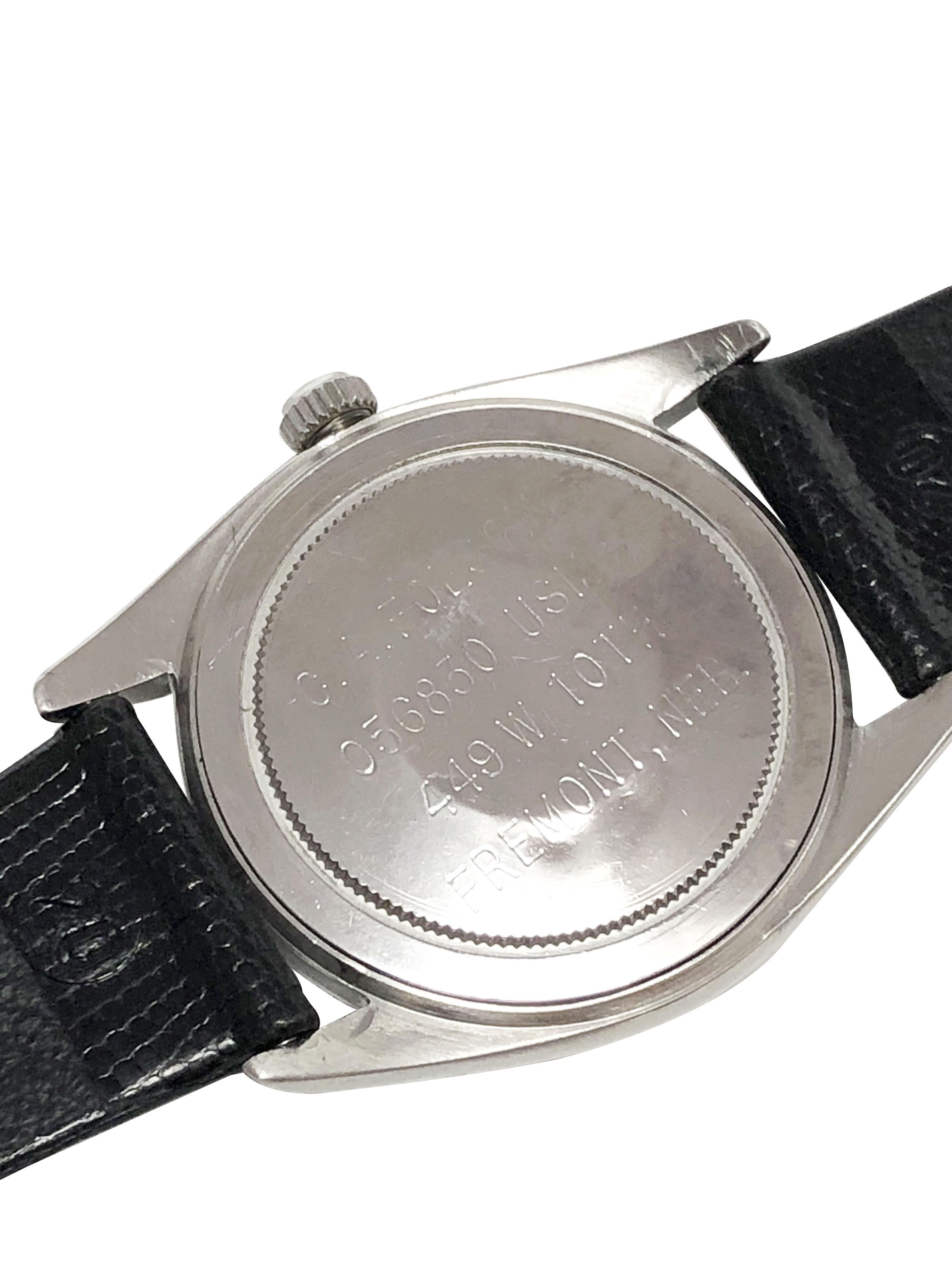 Rolex Vintage Steel Manual Wind Ref 6424 Wrist Watch In Excellent Condition In Chicago, IL