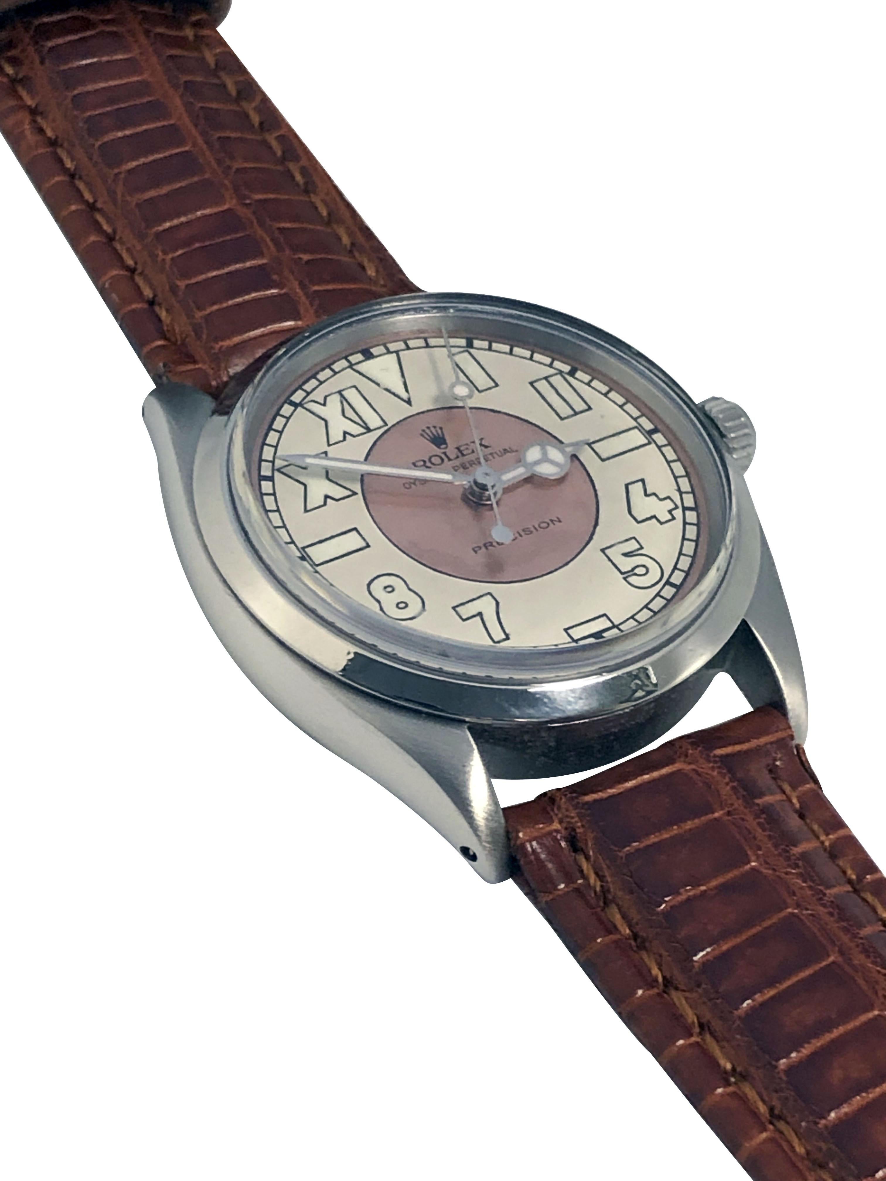 Women's or Men's Rolex vintage steel self winding Wrist Watch For Sale