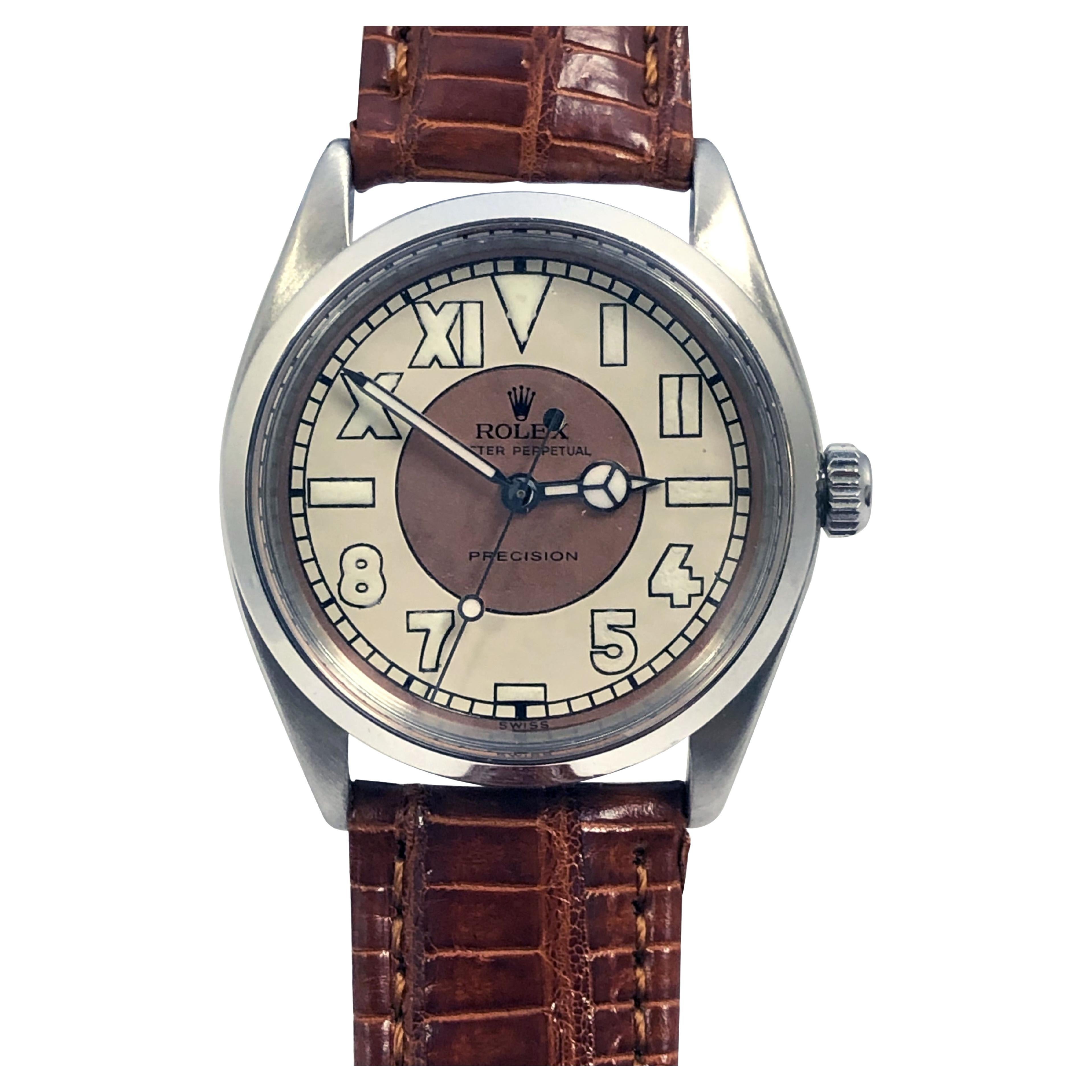 Rolex vintage steel self winding Wrist Watch For Sale
