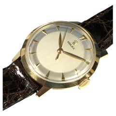 Rolex Vintage Yellow Gold Strap Model Wrist Watch
