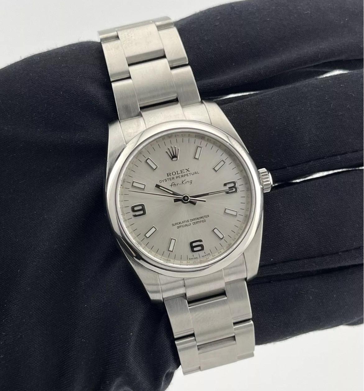 ROLEX Watch 114200 Stainless M number 2007-2008 Air King For Sale 1