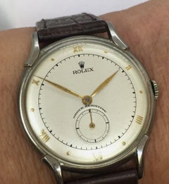 ROLEX Watch 1948 Vintage Ref 4498 Stainless Steel Working Keeps Time