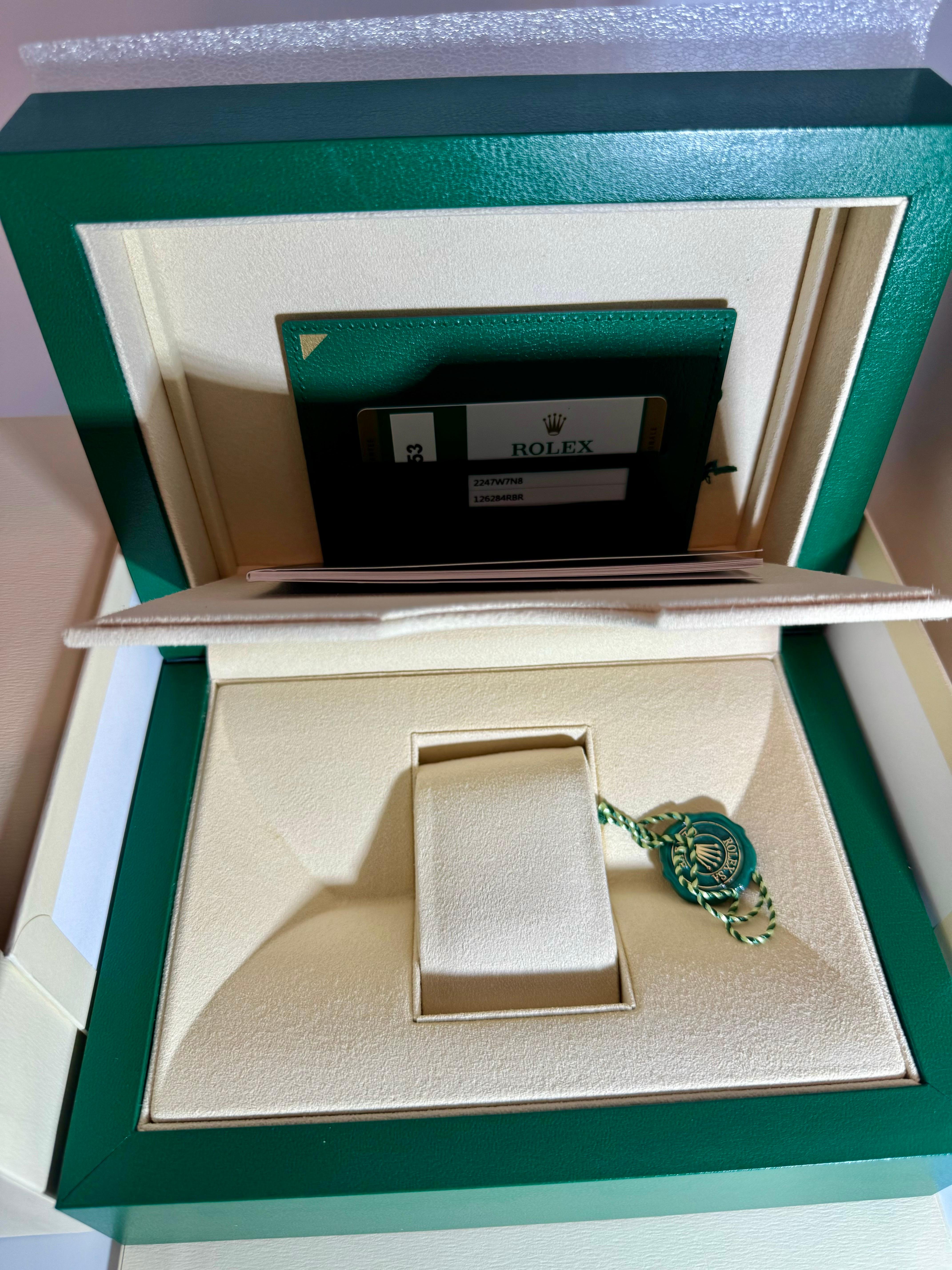 Rolex Watch Box, New Creme Empty Acs. Oyster L Perpetual Daytona  Datejust For Sale 5