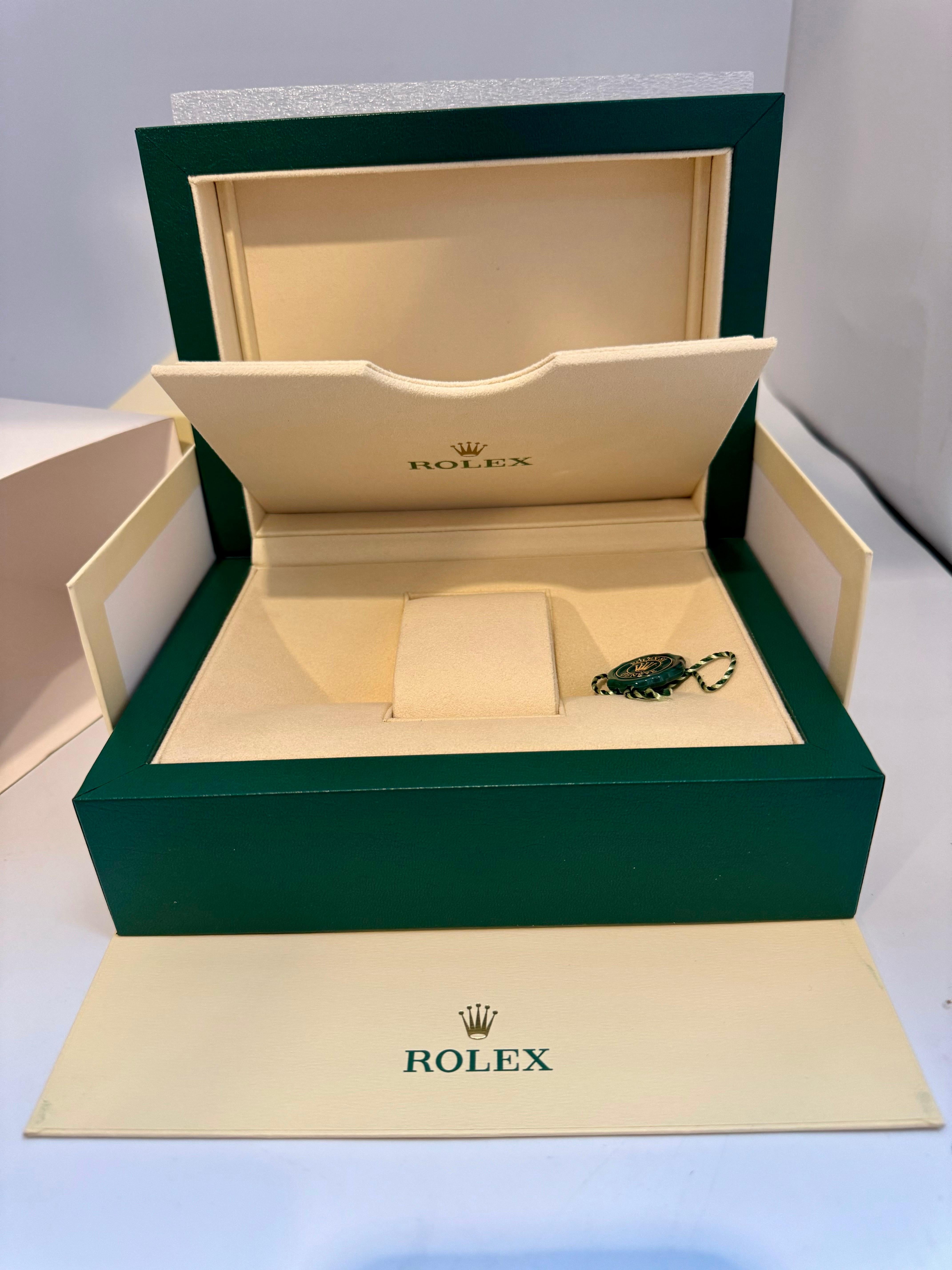 Rolex Watch Box, New Creme Empty Acs. Oyster L  Perpetual Sky Dweller Brand New For Sale 1