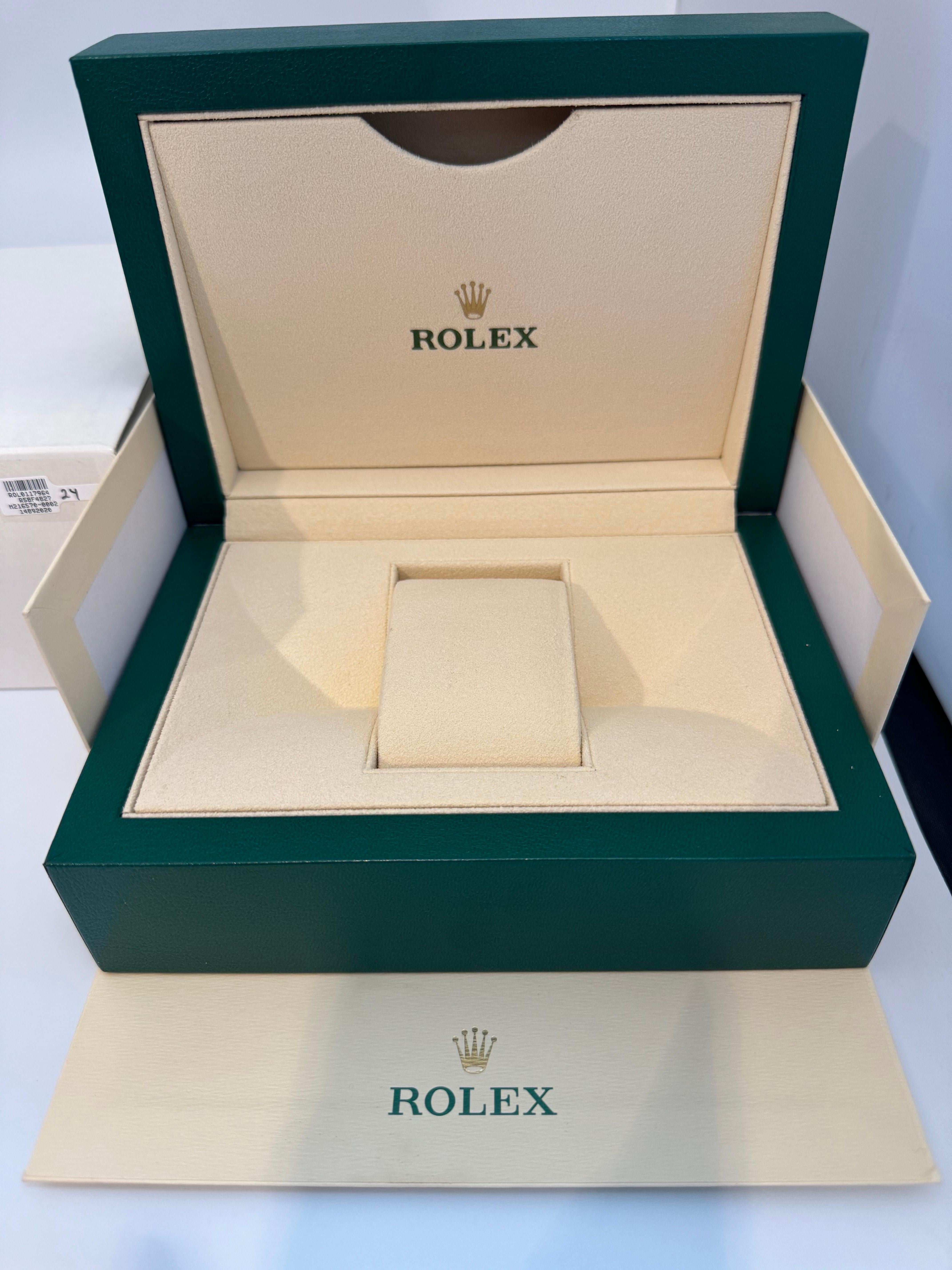 Rolex Watch Box, New Creme Empty Acs. Oyster L  Perpetual Sky Dweller Brand New For Sale 4