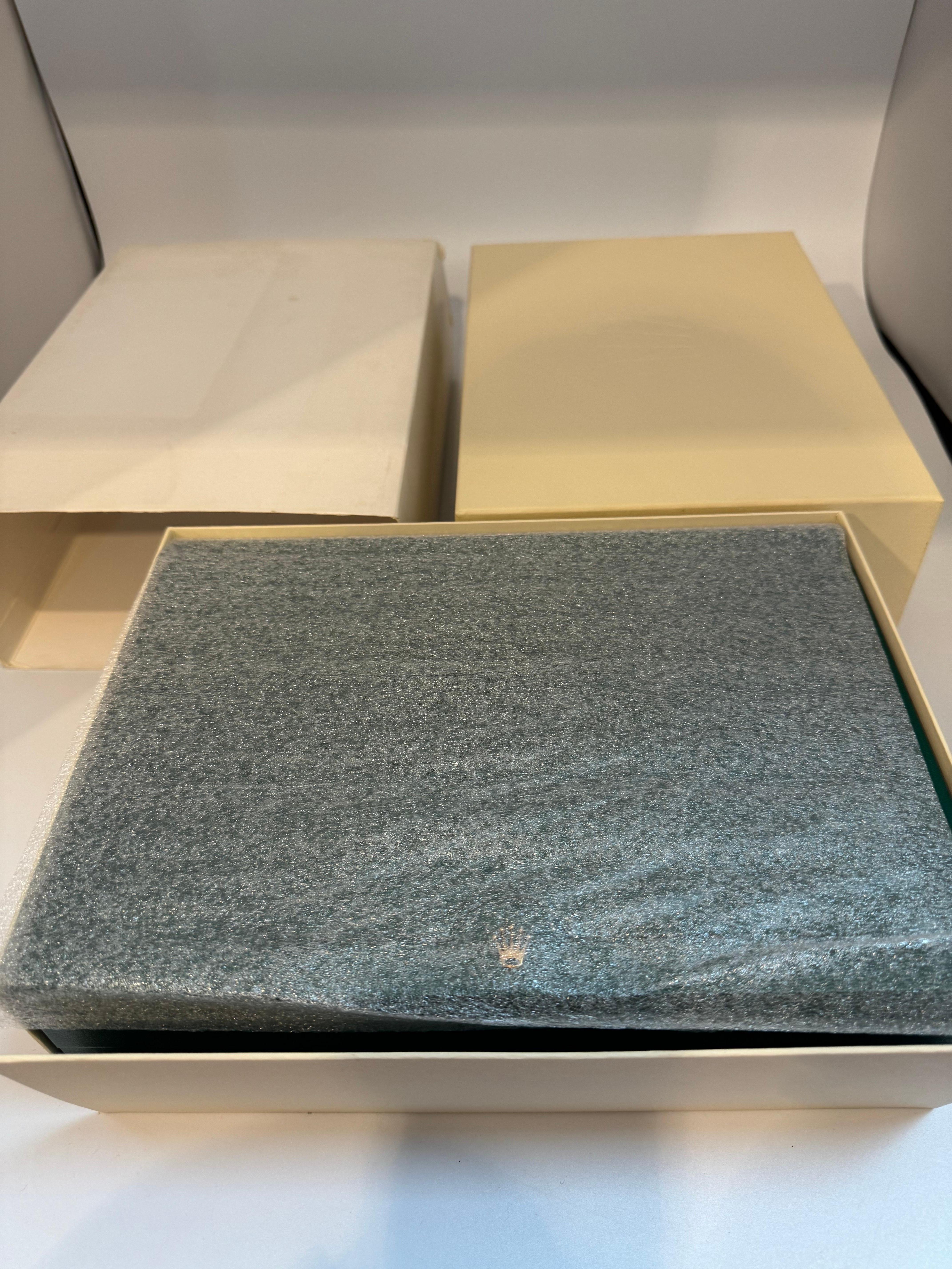 Rolex Watch Box, New Creme Empty Acs. Oyster Perpetual Daytona GMT Datejust For Sale 1