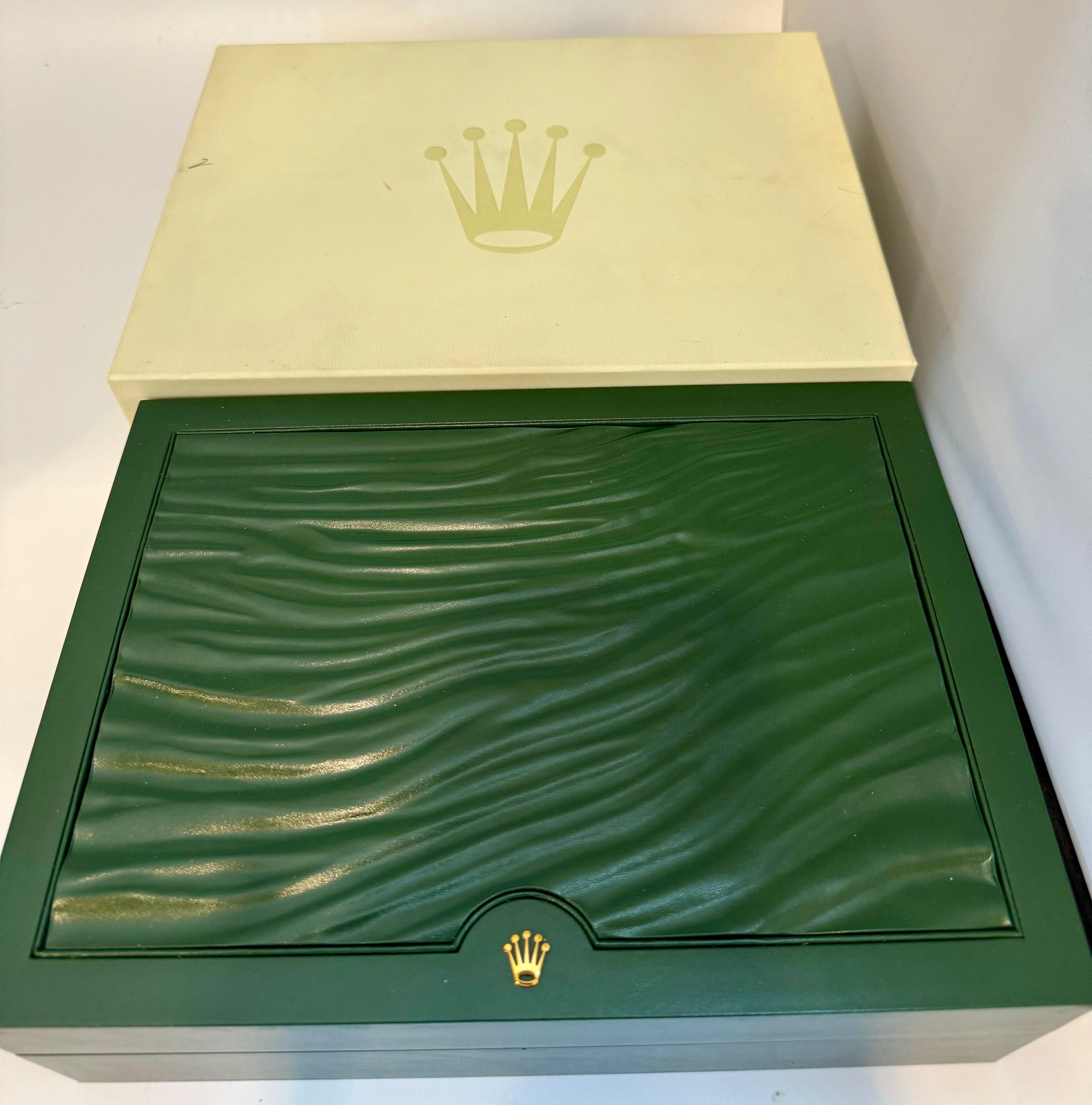 Rolex Watch Box, New Creme Empty Acs. Oyster Perpetual Daytona GMT Datejust For Sale 5