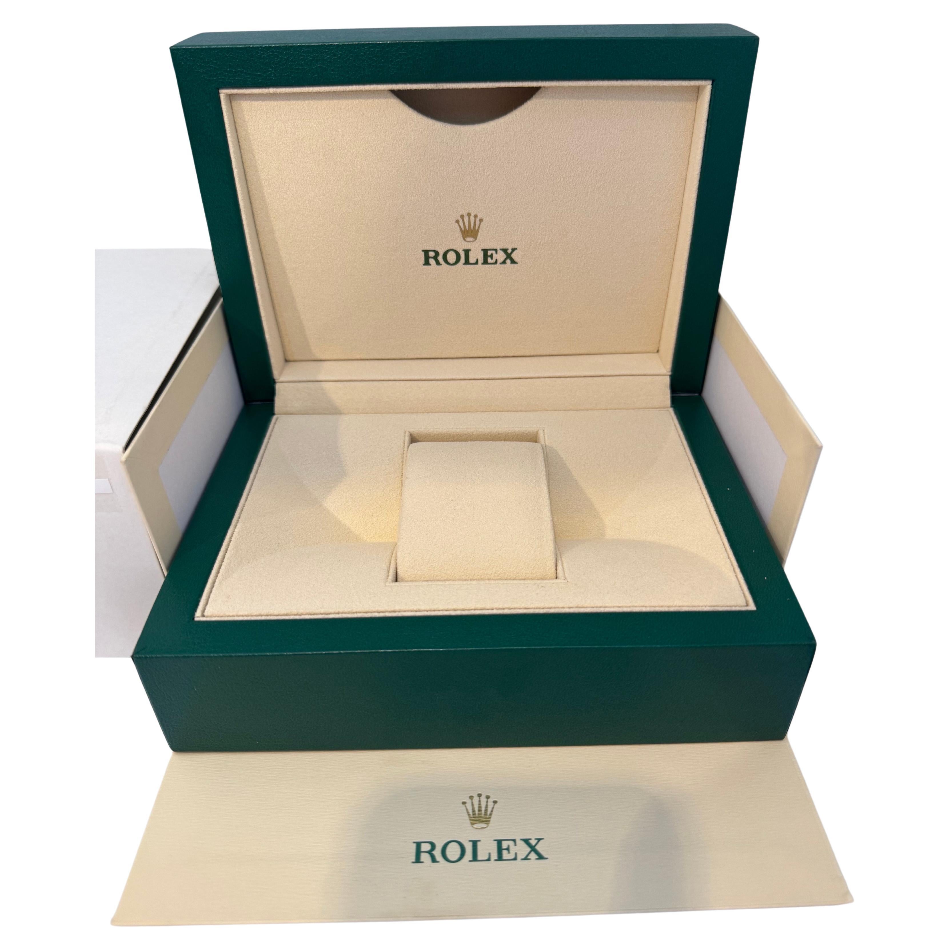 Rolex Watch Box, New Creme Empty Acs. Oyster Perpetual Daytona GMT Datejust For Sale