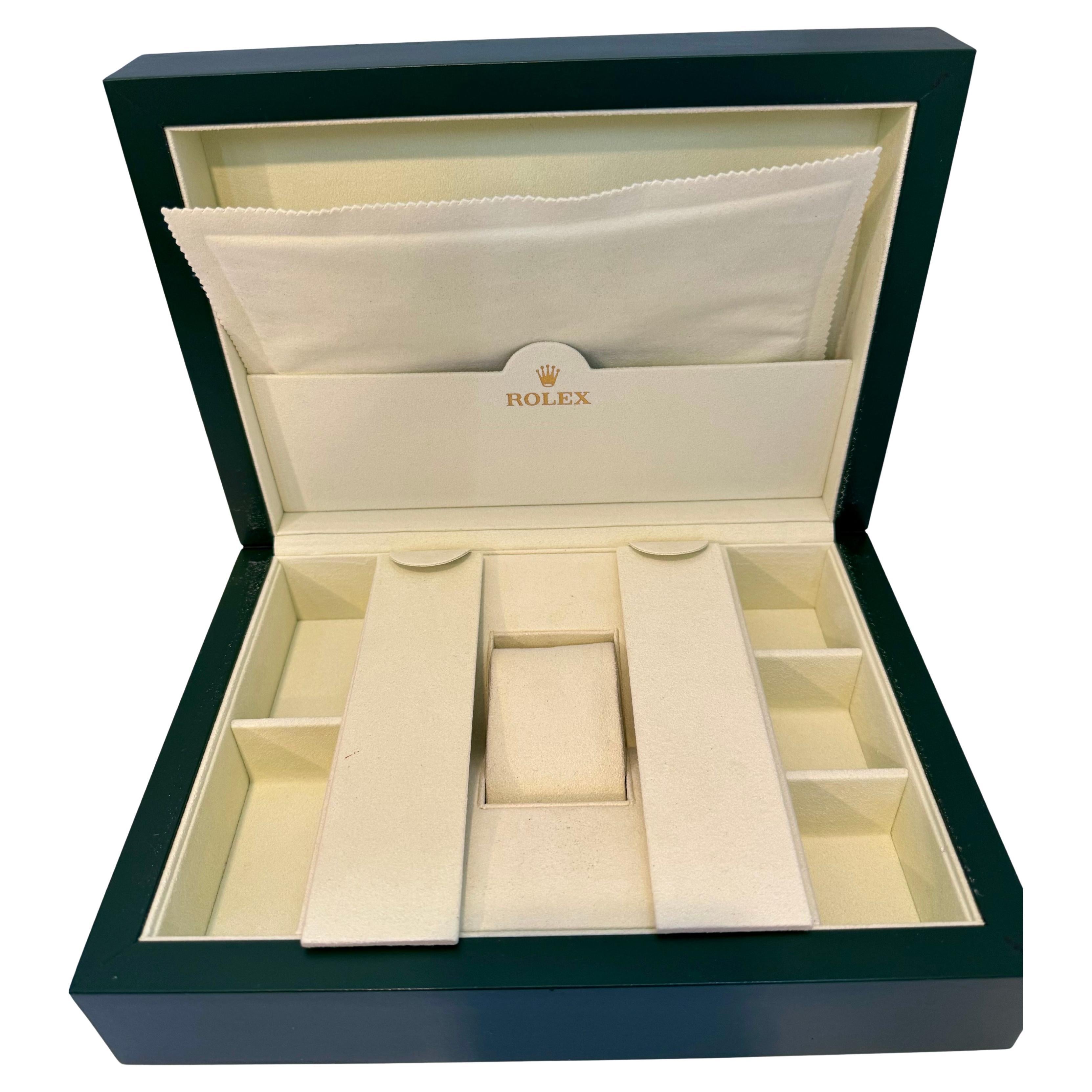 Rolex Watch Box, New Creme Empty Acs. Oyster Perpetual Daytona GMT Datejust For Sale