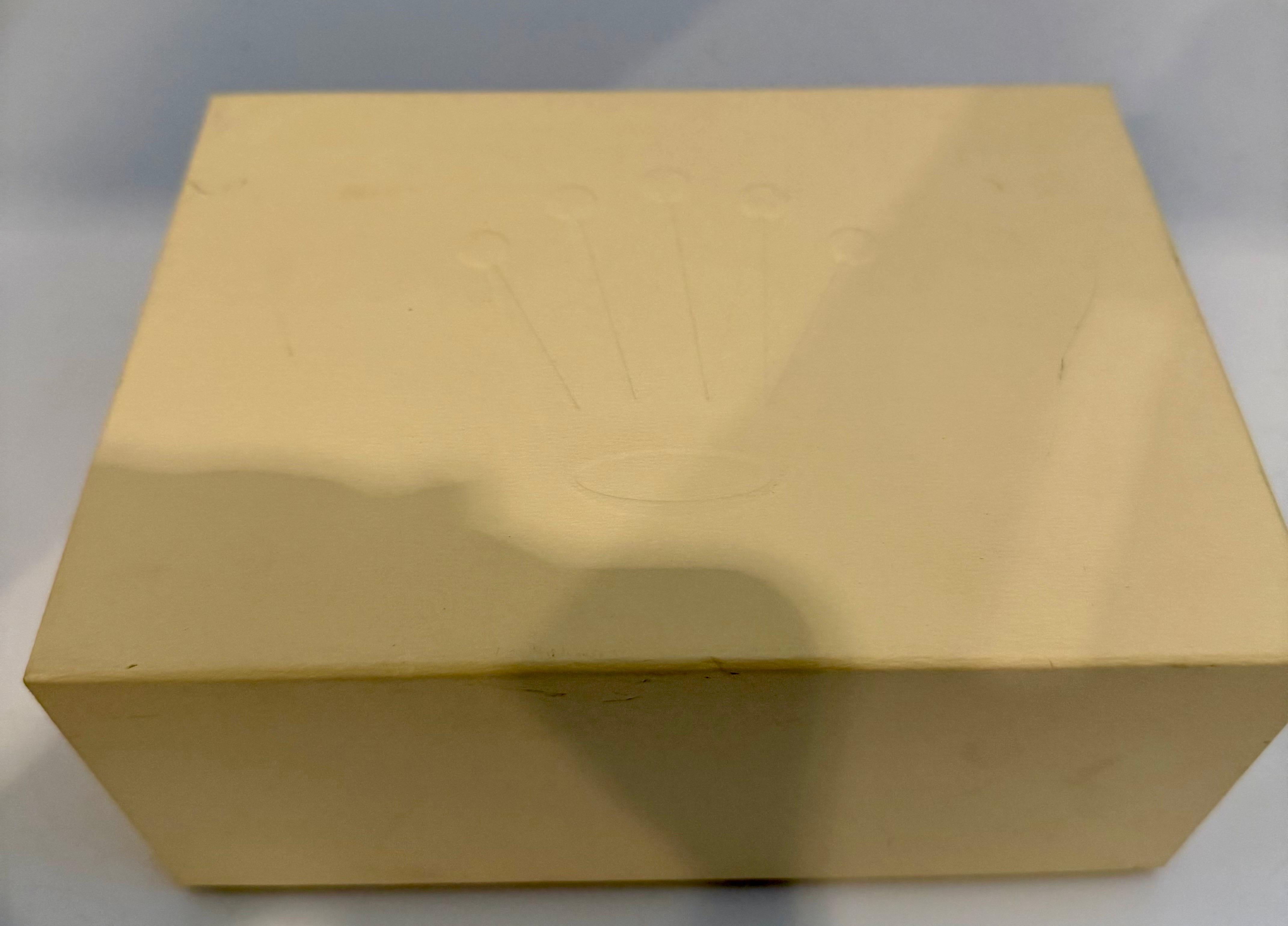 Rolex Uhrenschachtel, New Creme Empty Acs. Oyster Perpetual Daytona GMT Datejust Neu im Angebot 2