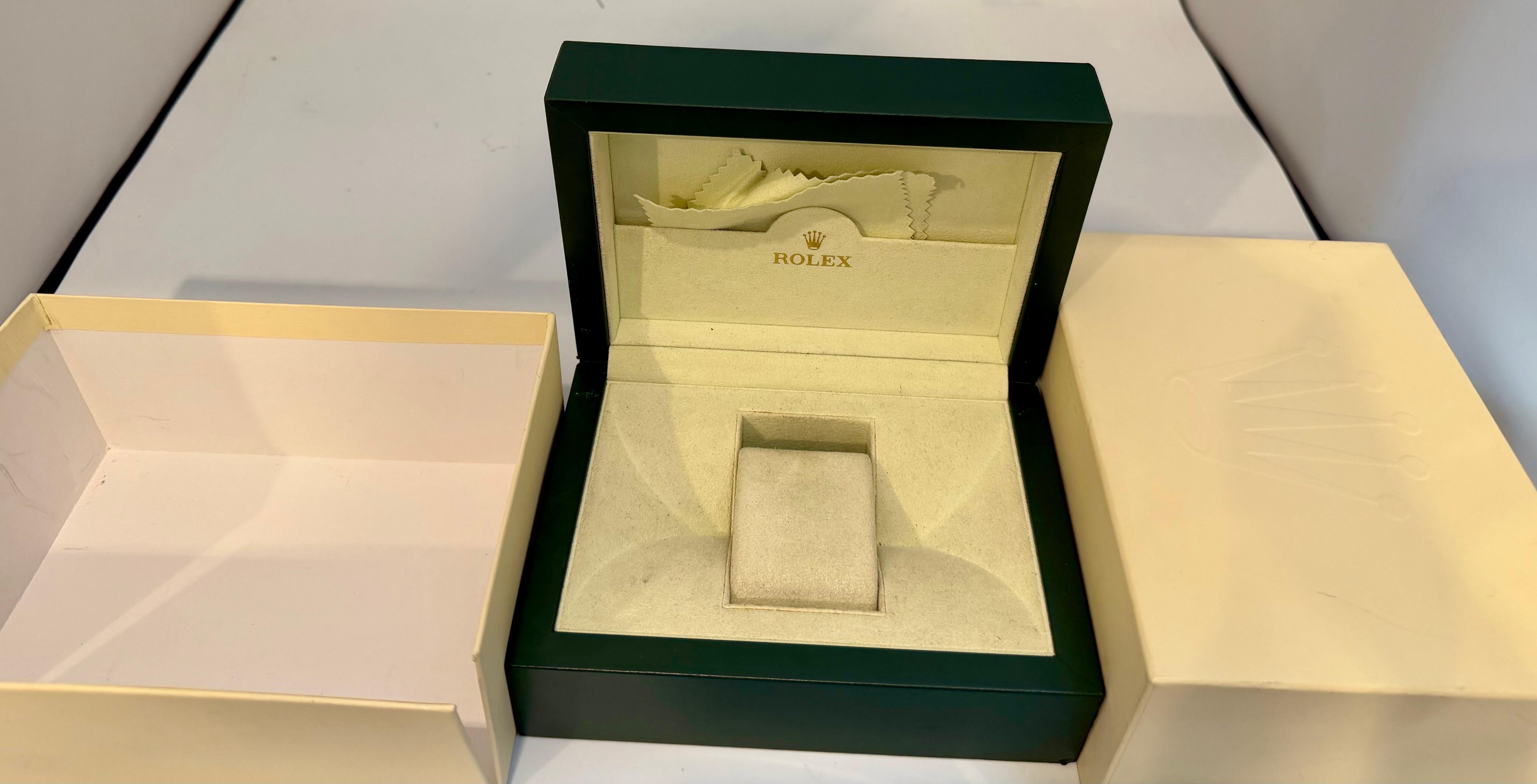 Rolex Uhrenschachtel, New Creme Empty Acs. Oyster Perpetual Daytona GMT Datejust Neu im Angebot 3