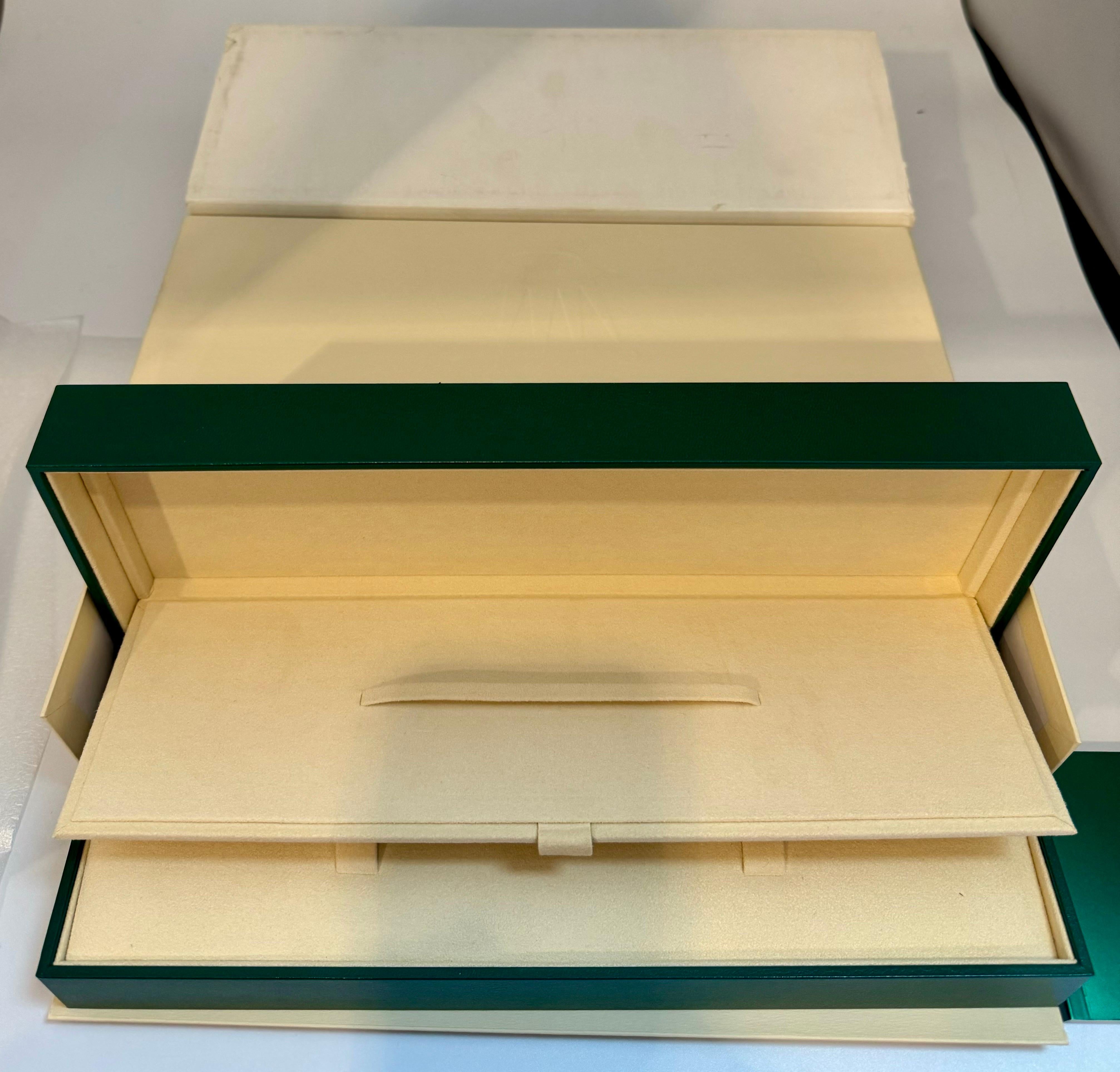 Rolex Watch Box, New Creme Empty Acs. ROLEX watch case box CELLINI L Brand New For Sale 1