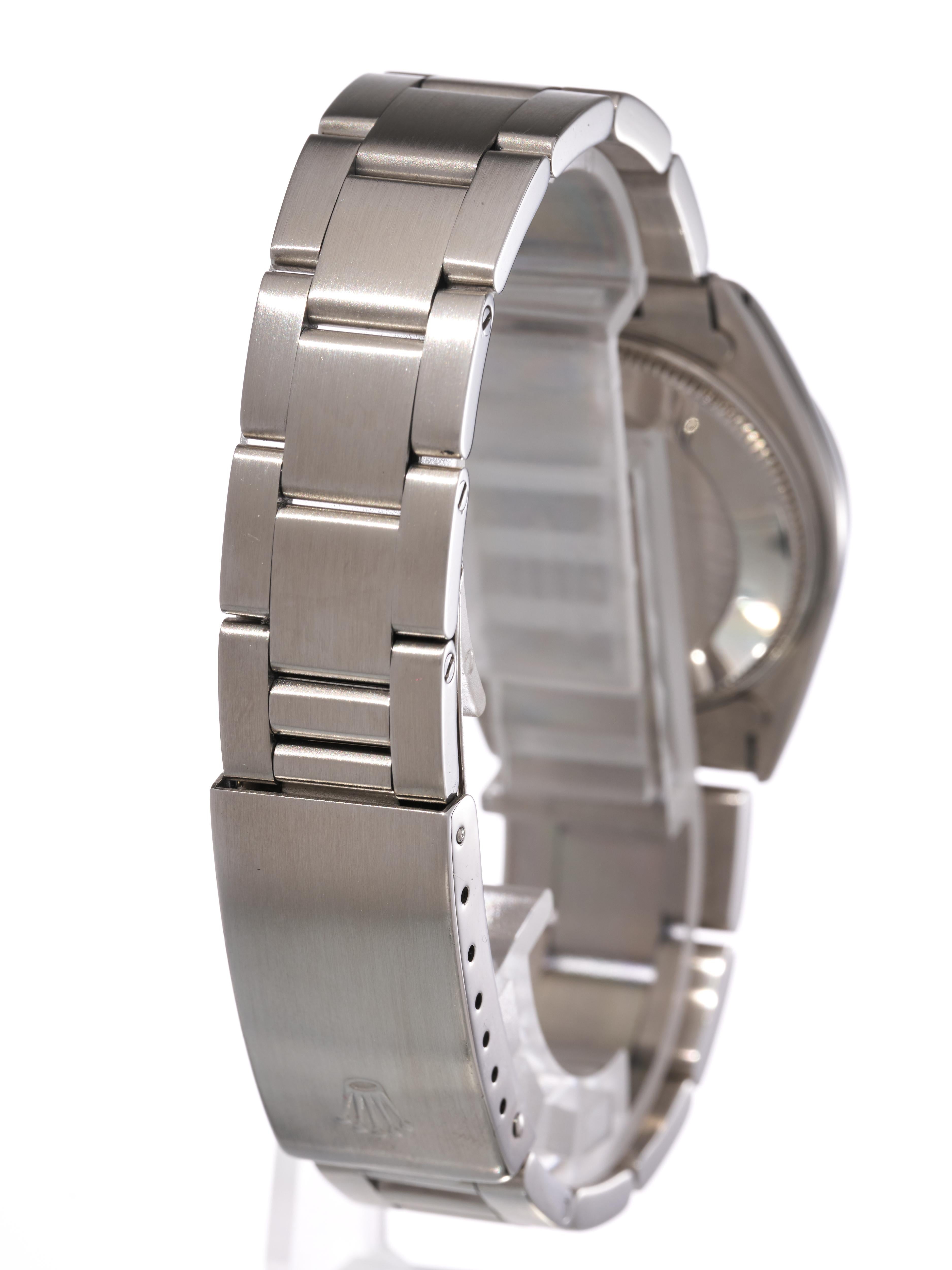 Rolex Montre Datejust 31 mm, cadran Sigma gris rhodié, lunette cannelée or, acier 1975 Unisexe en vente