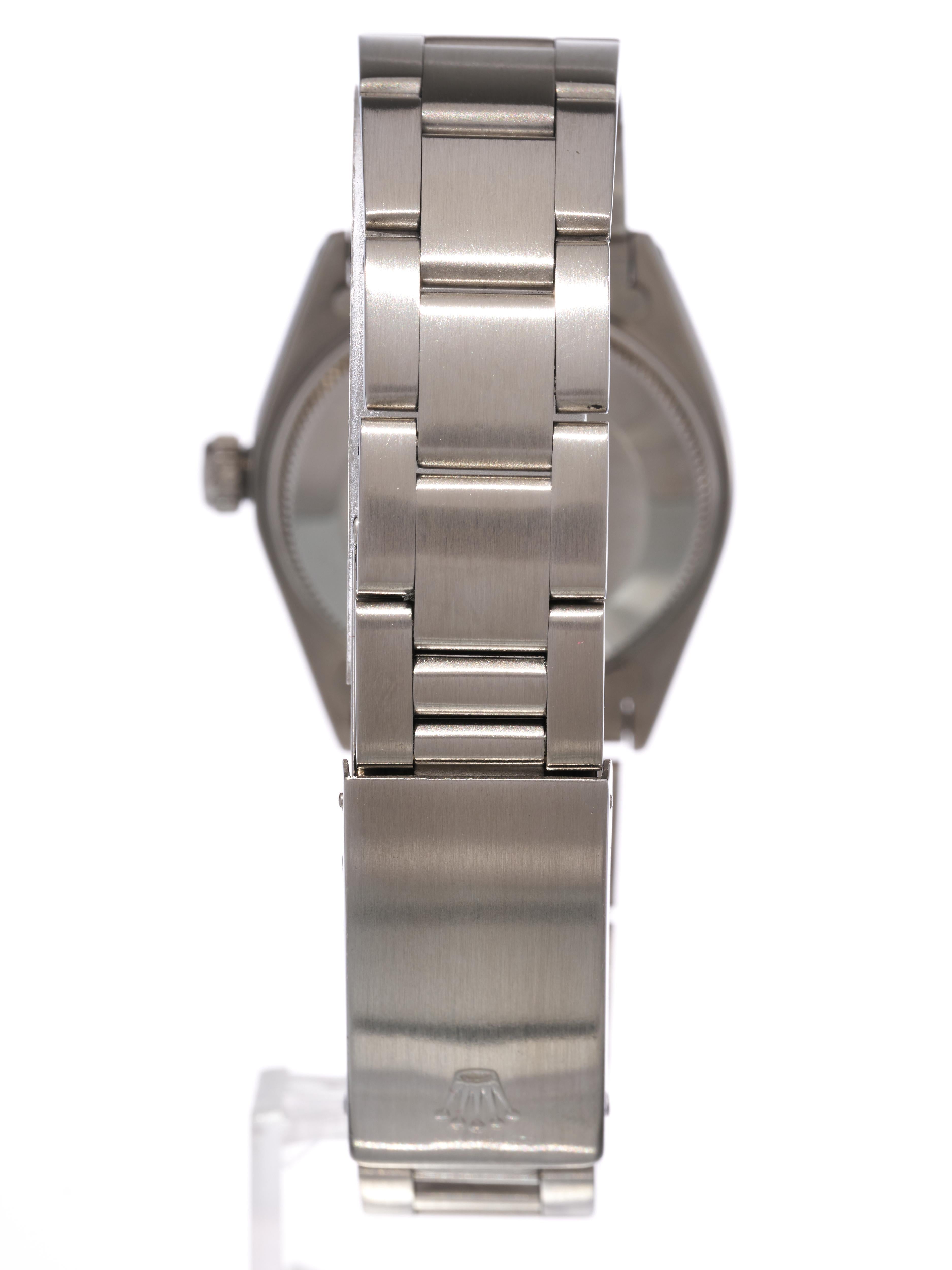 Rolex Montre Datejust 31 mm, cadran Sigma gris rhodié, lunette cannelée or, acier 1975 en vente 1