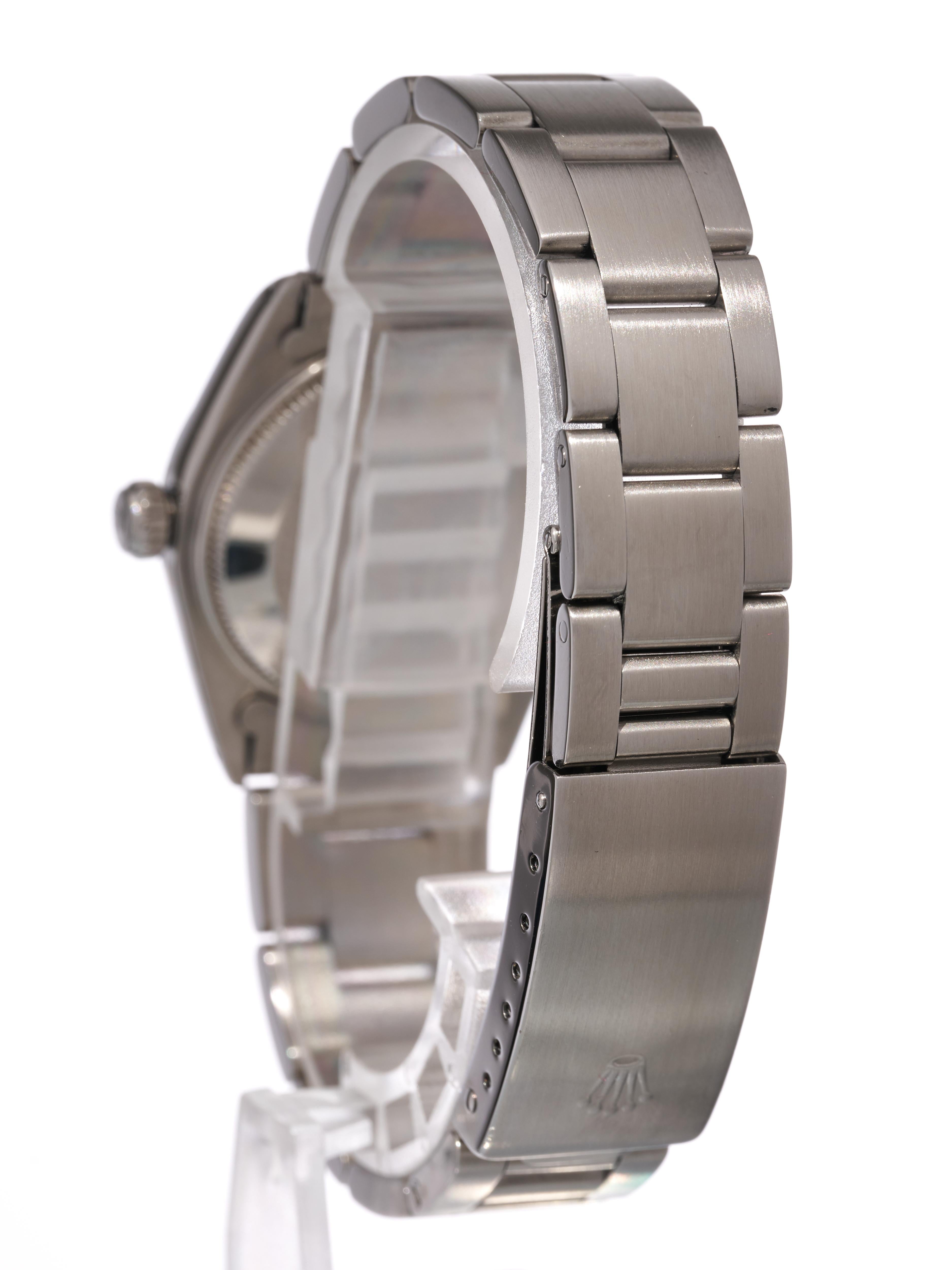 Rolex Montre Datejust 31 mm, cadran Sigma gris rhodié, lunette cannelée or, acier 1975 en vente 2