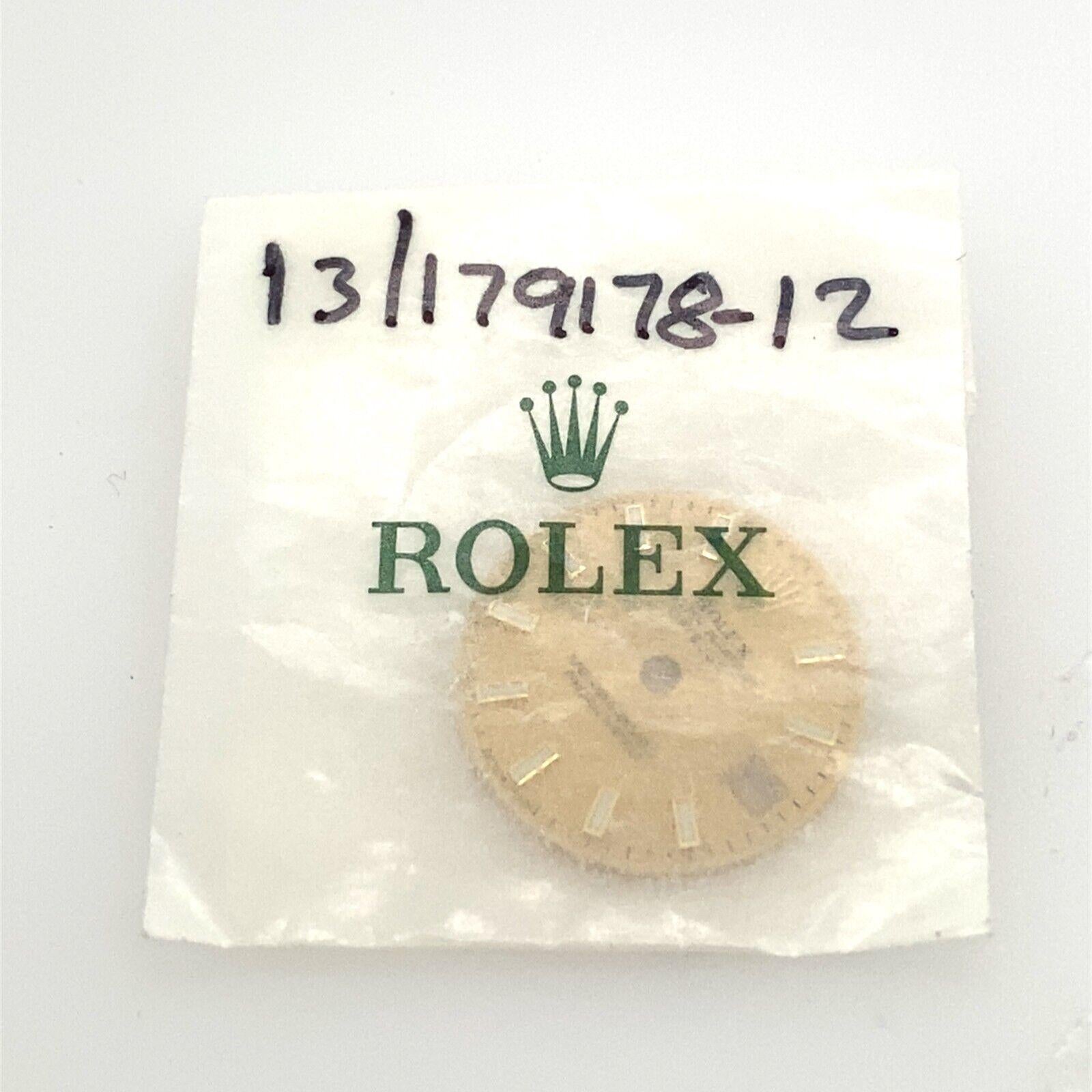 Rolex Watch Dial Oyster Perpetual Date Just 13/179178-12. 
With white batons.

Additional Information: 
Serial Number: 13/179178-12
Excellent Condition
SMS6581
