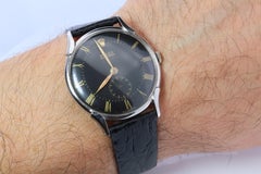 ROLEX Uhr. Rolex ref. 4498 Precision 1940s Black Dial Mens Rolex Uhr.