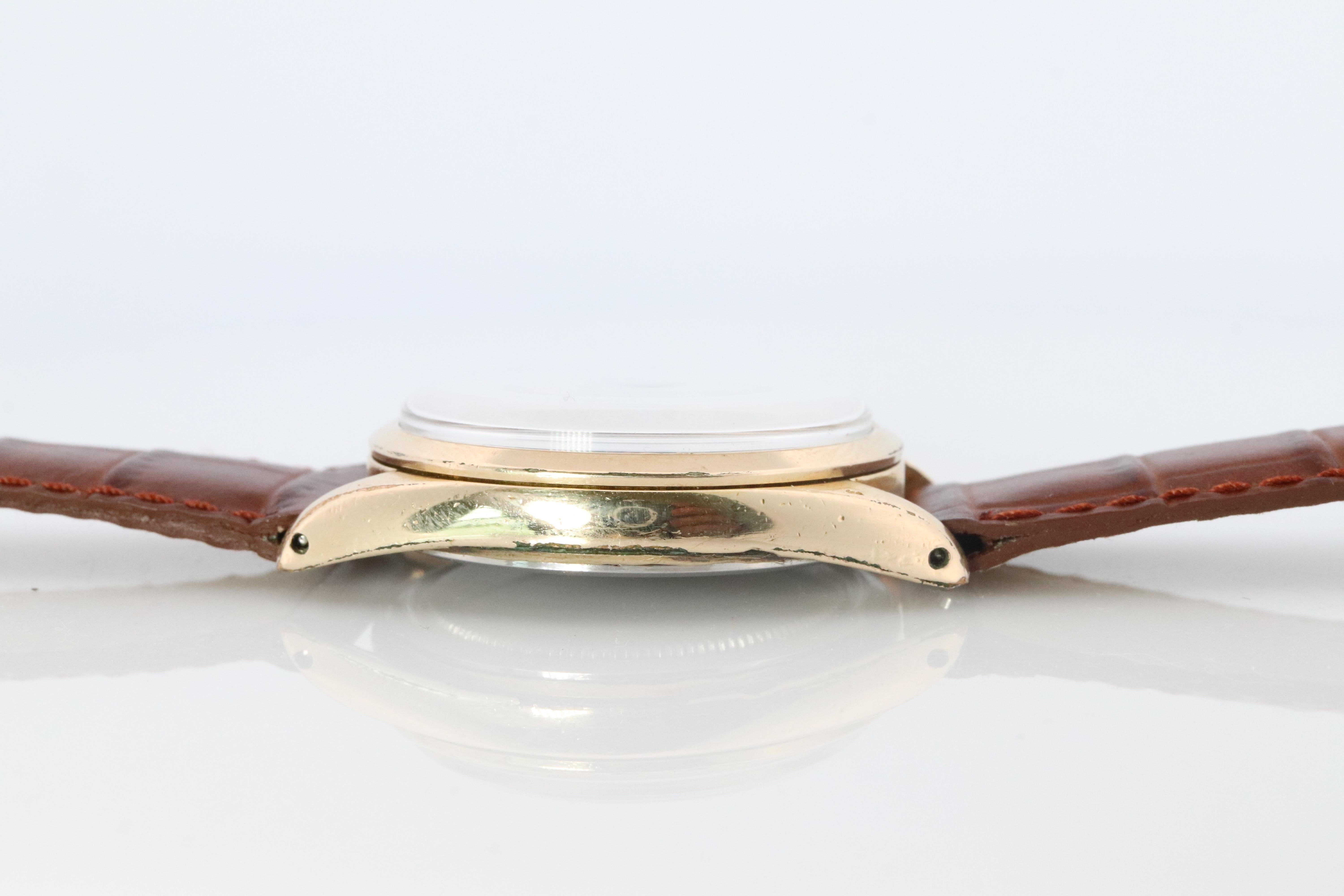 ROLEX Watch. Rolex ref. 6426 1960s Gold Capped Stainless Steel Mens Rolex watch. For Sale 1