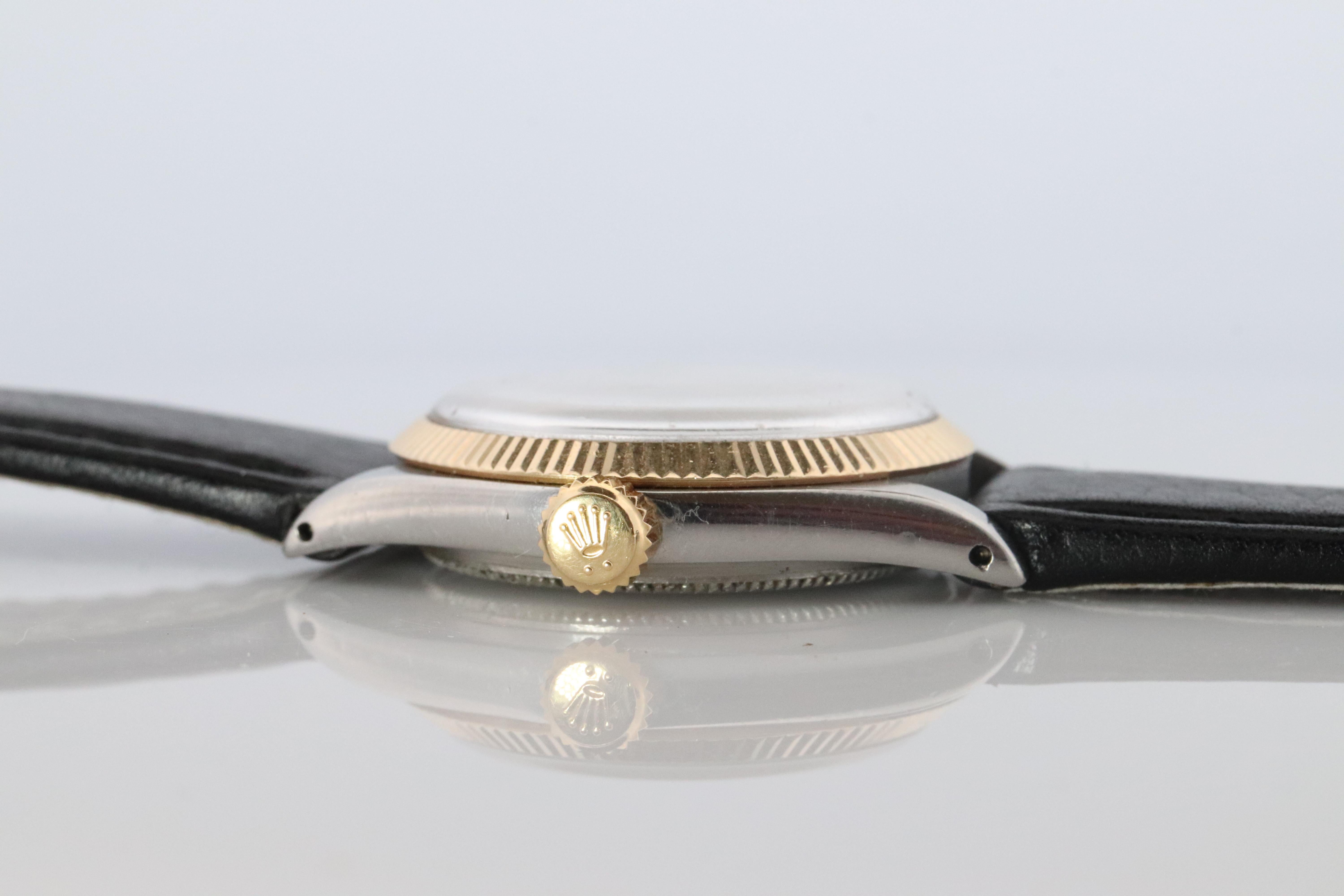 ROLEX Uhr. Rolex ref. 6430 1950s Edelstahl Multi Ton Rolex Herrenuhr. im Angebot 2