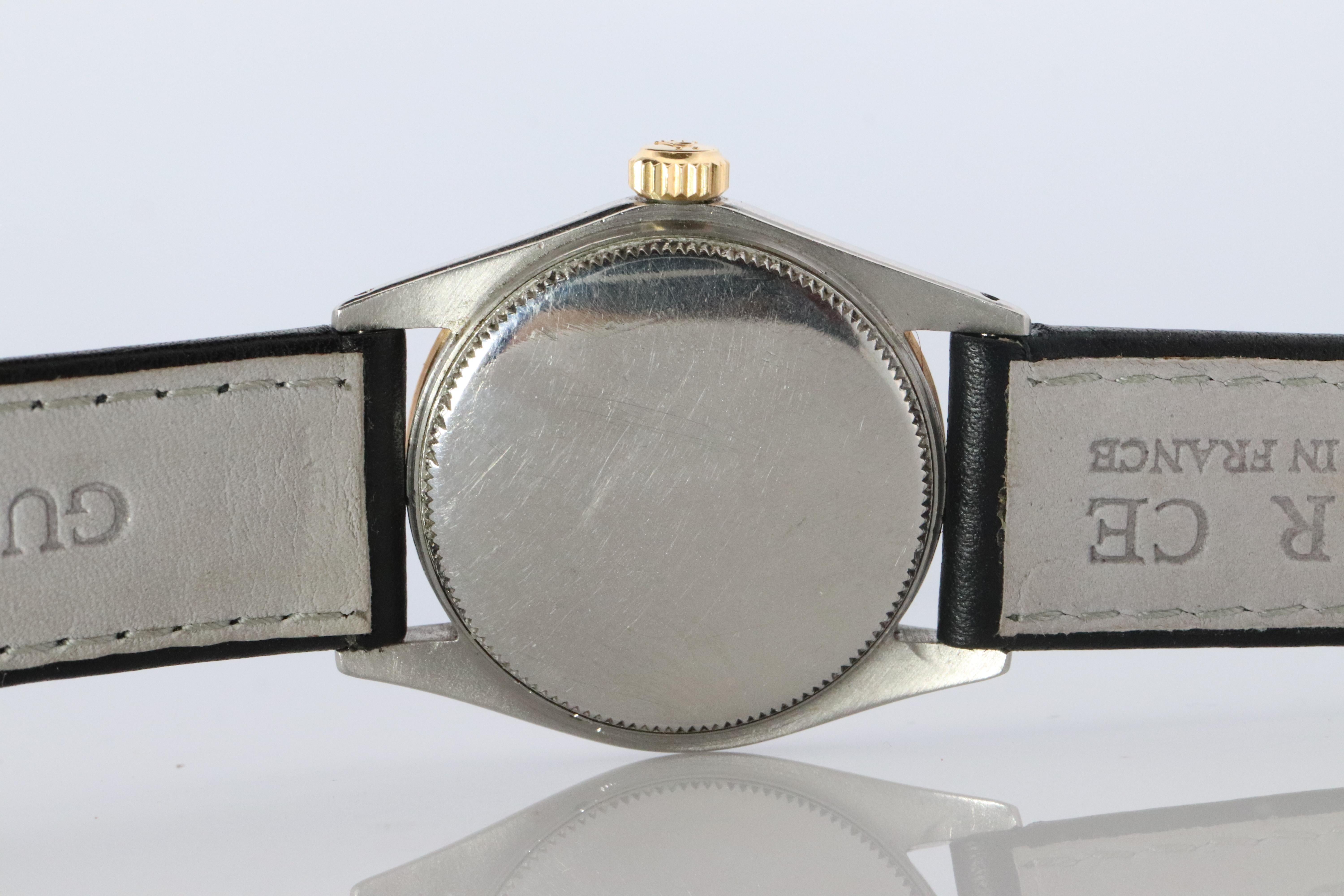 ROLEX Uhr. Rolex ref. 6430 1950s Edelstahl Multi Ton Rolex Herrenuhr. im Angebot 4