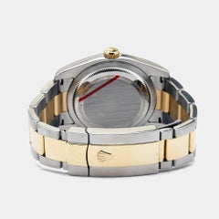 Rolex Oystersteel Datejust 116233 in oro giallo 18 carati, orologio da polso da uomo 36 mm