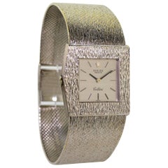 Rolex White Gold Cellini Right Handed Manual Watch, circa 1970s
