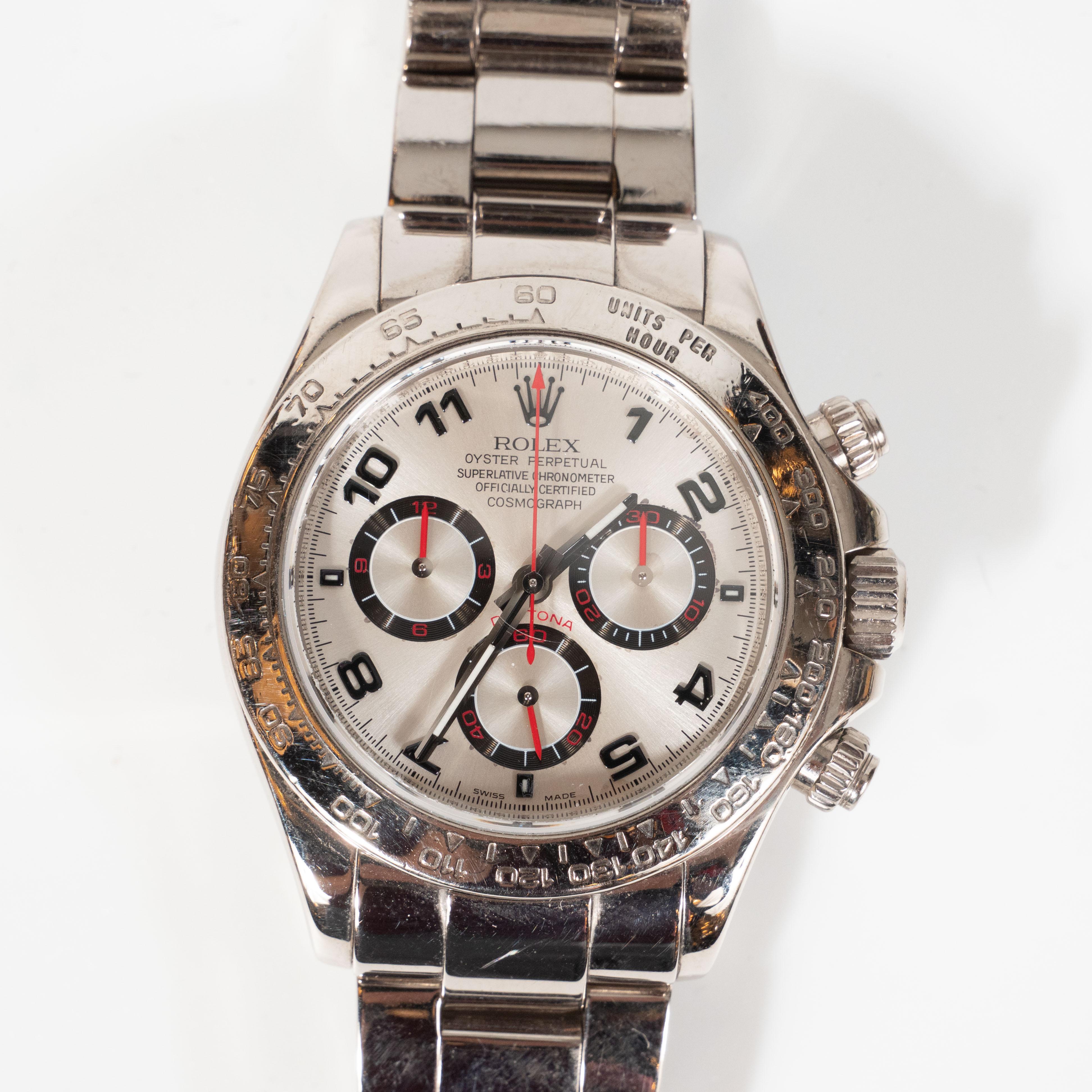 Rolex White Gold Cosmograph Daytona Wristwatch Ref 116509 with Box & Papers In Excellent Condition In New York, NY