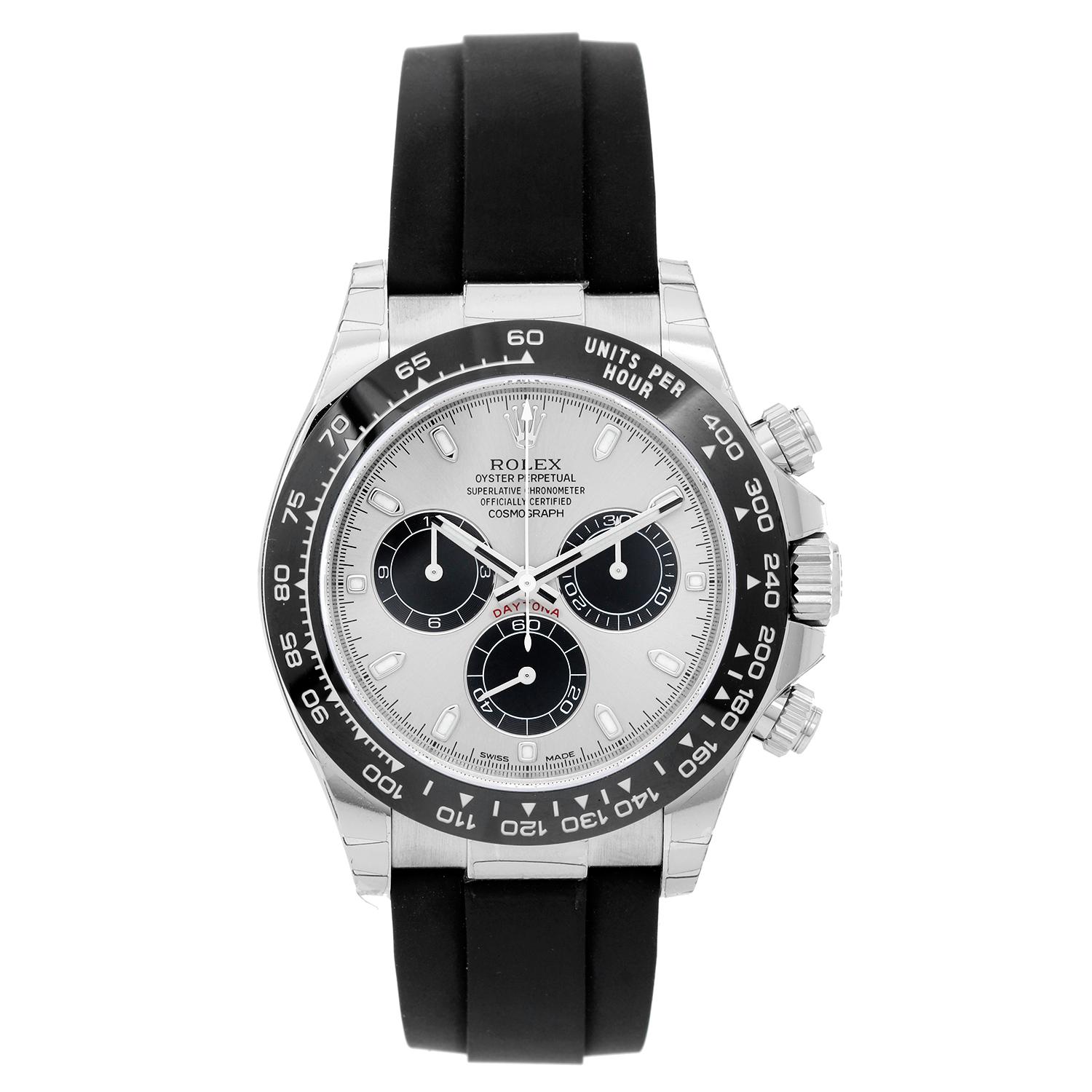 Rolex White Gold Daytona Cosmograph White Dial Automatic Wristwatch Ref 116519LN