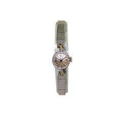 Rolex Ladies White Gold Original Faceted Crystal Manual Watch, circa 1960