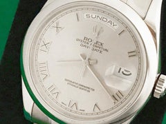 Rolex White Gold President Day-Date Automatic Wristwatch Ref 118209