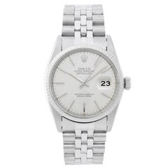 Rolex white gold Stainless Steel Datejust Automatic Wristwatch Ref 16014